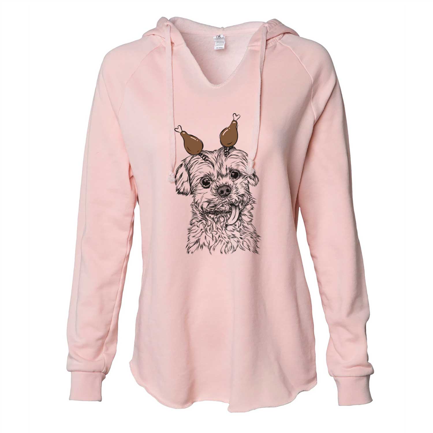 Thanksgiving Tiny Titan the Shih Tzu - Cali Wave Hooded Sweatshirt