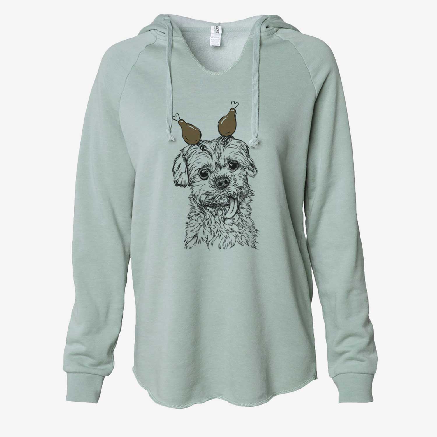 Thanksgiving Tiny Titan the Shih Tzu - Cali Wave Hooded Sweatshirt