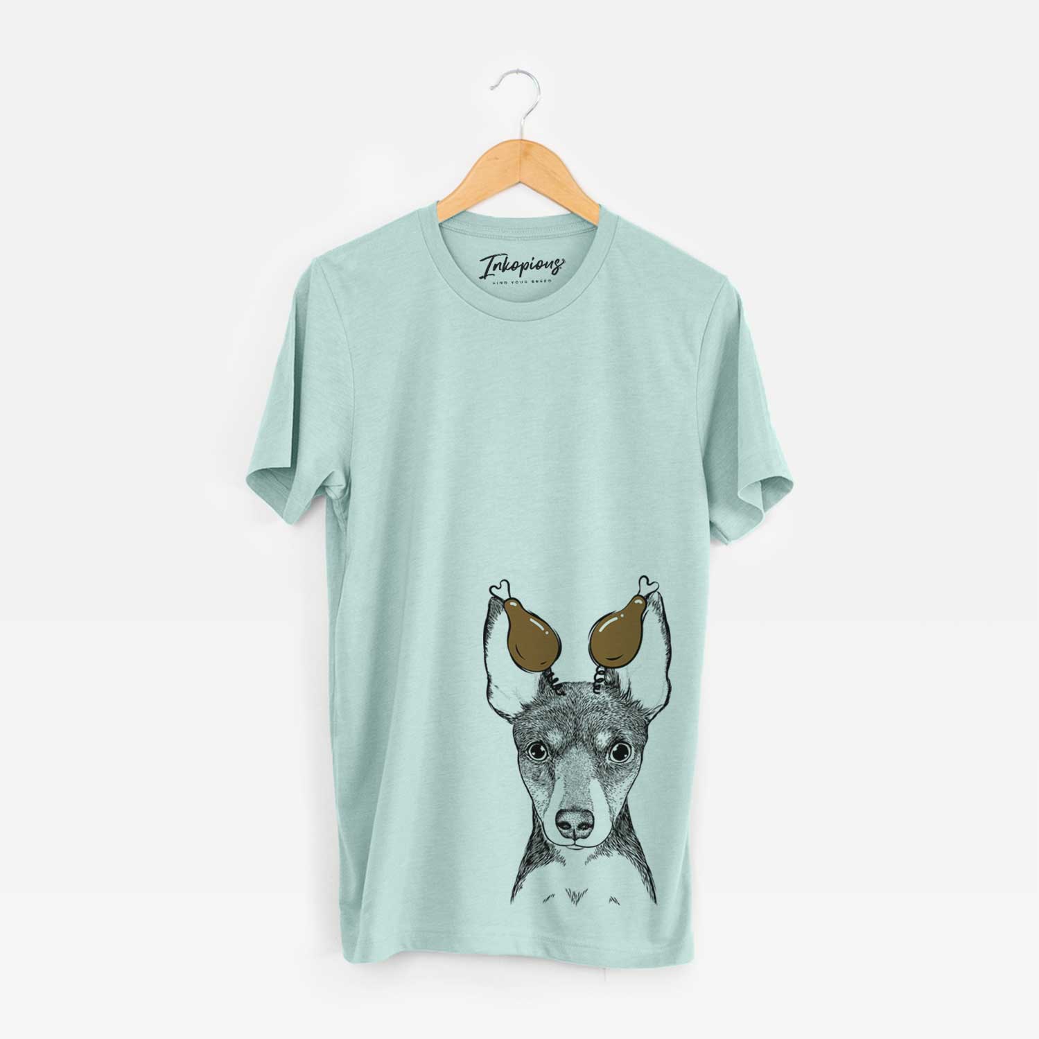 Thanksgiving Tiny the Toy Fox Terrier - Unisex Crewneck