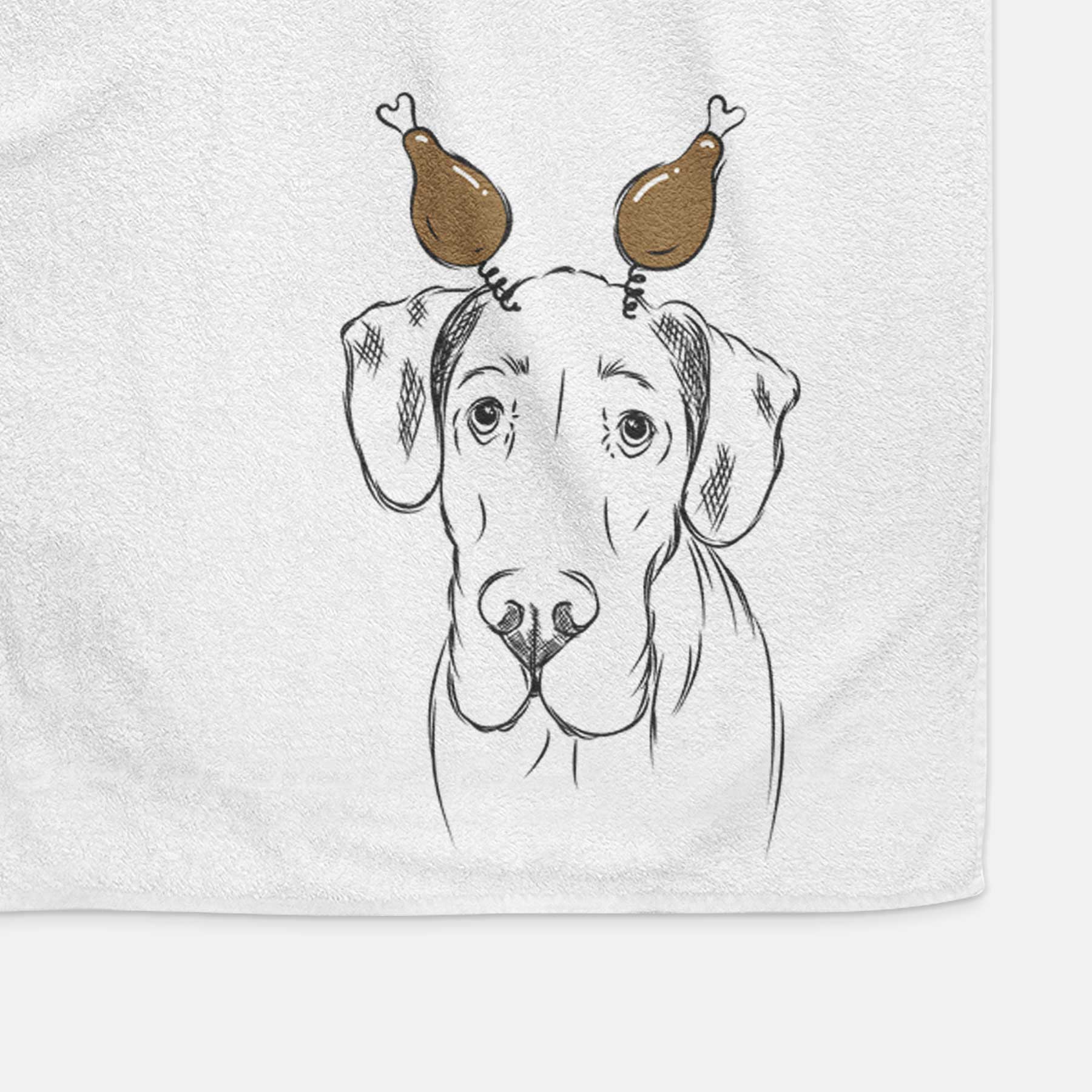 Titus the Great Dane Decorative Hand Towel