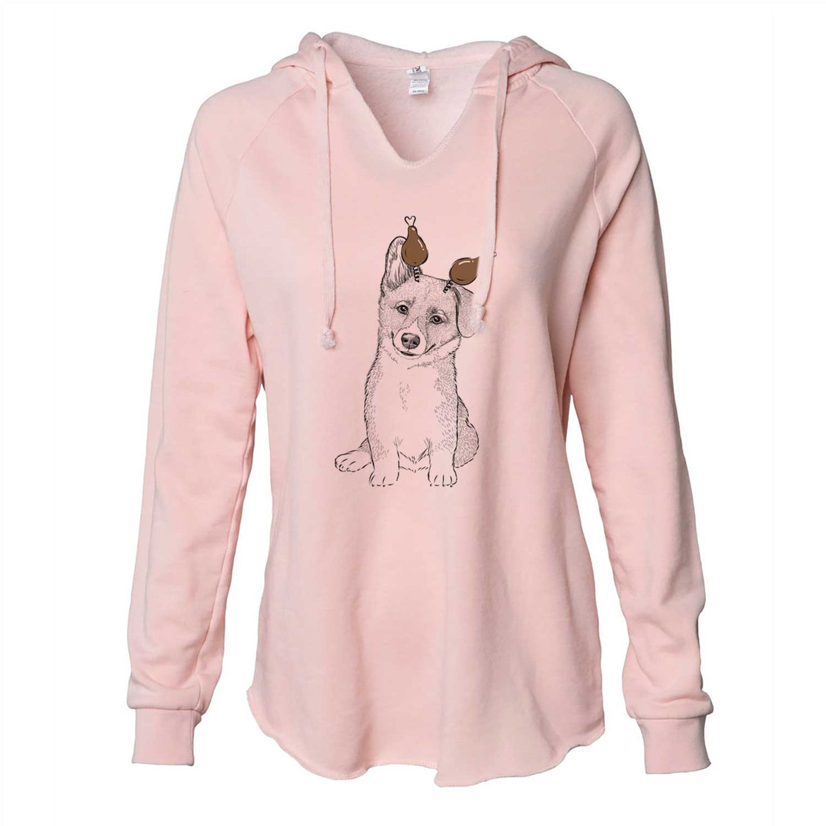 Thanksgiving Toby the Corgi Puppy - Cali Wave Hooded Sweatshirt