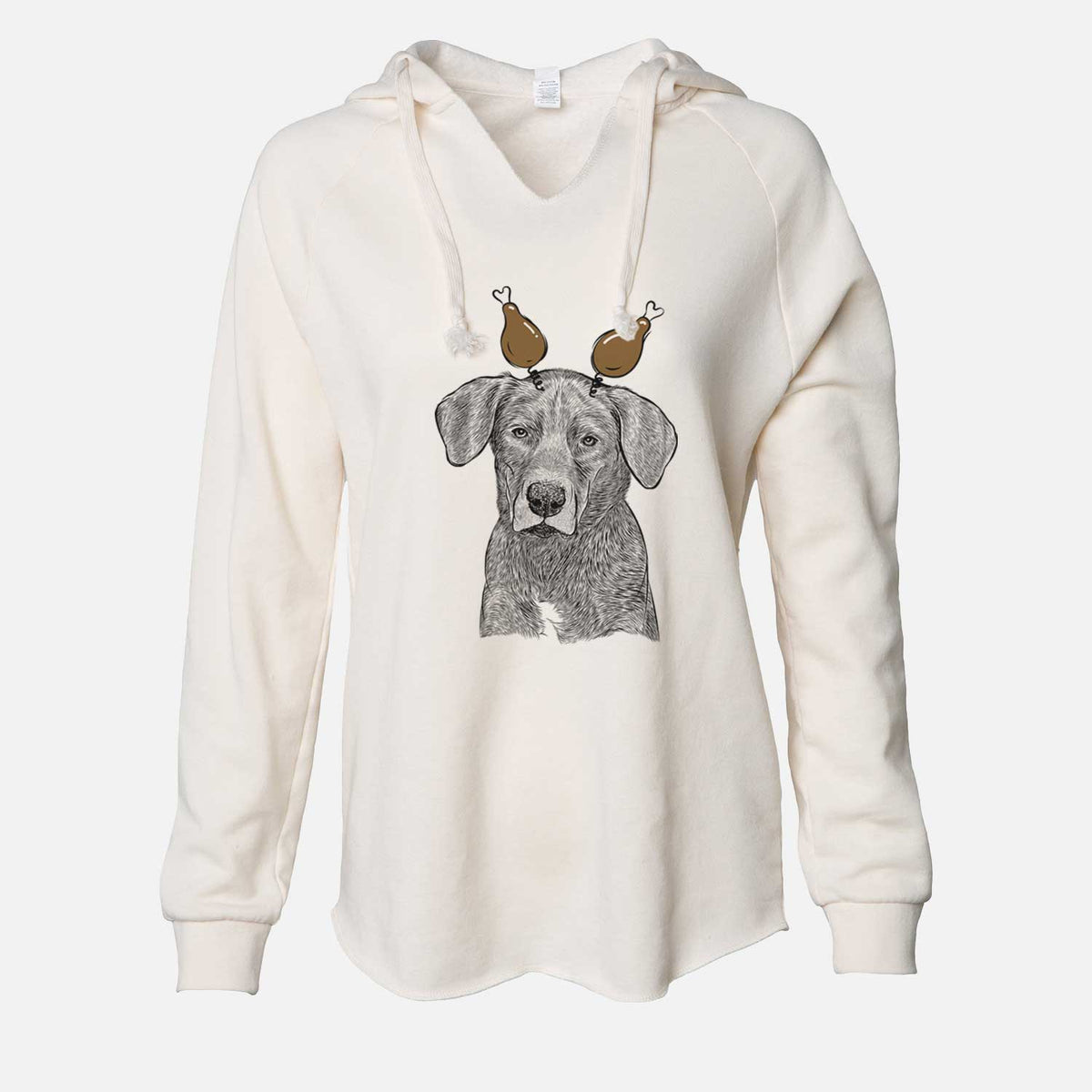 Thanksgiving Tom the Lab Dane Mix - Cali Wave Hooded Sweatshirt