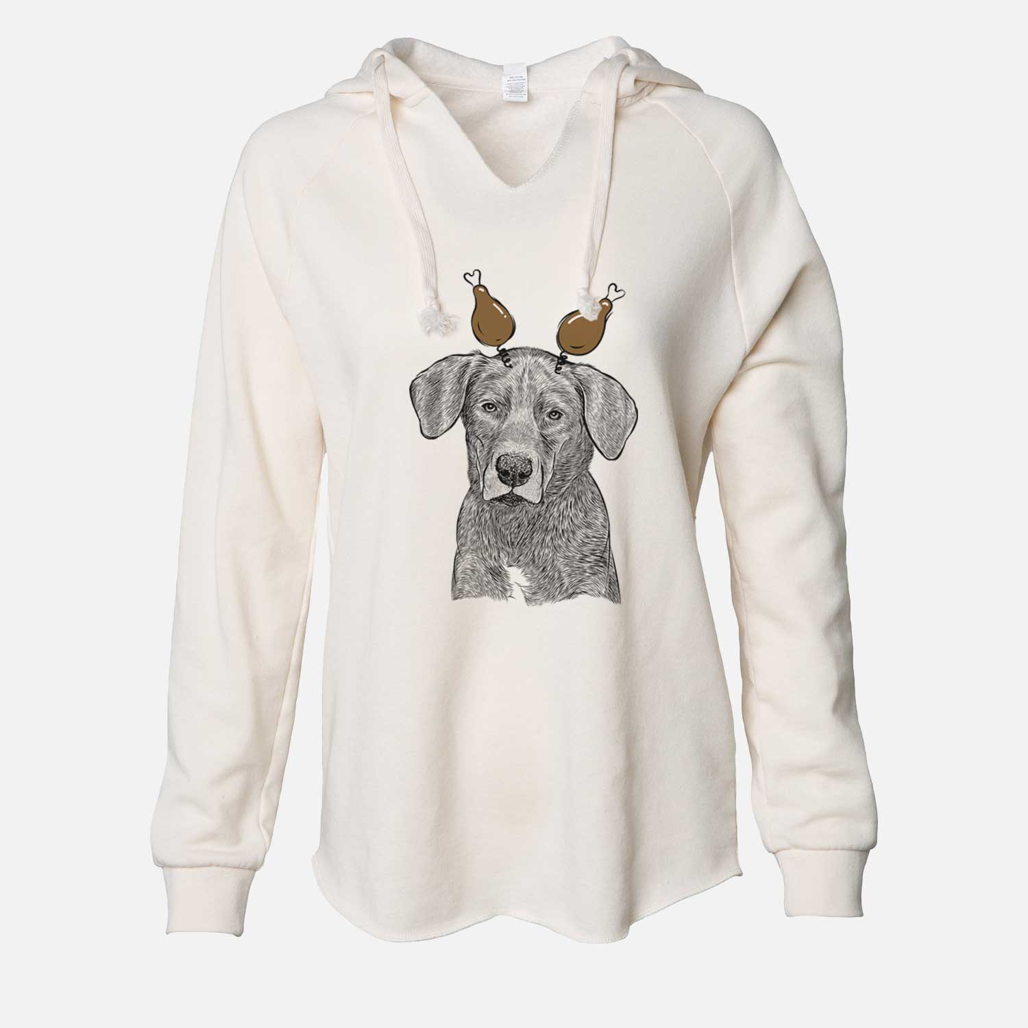 Thanksgiving Tom the Lab Dane Mix - Cali Wave Hooded Sweatshirt