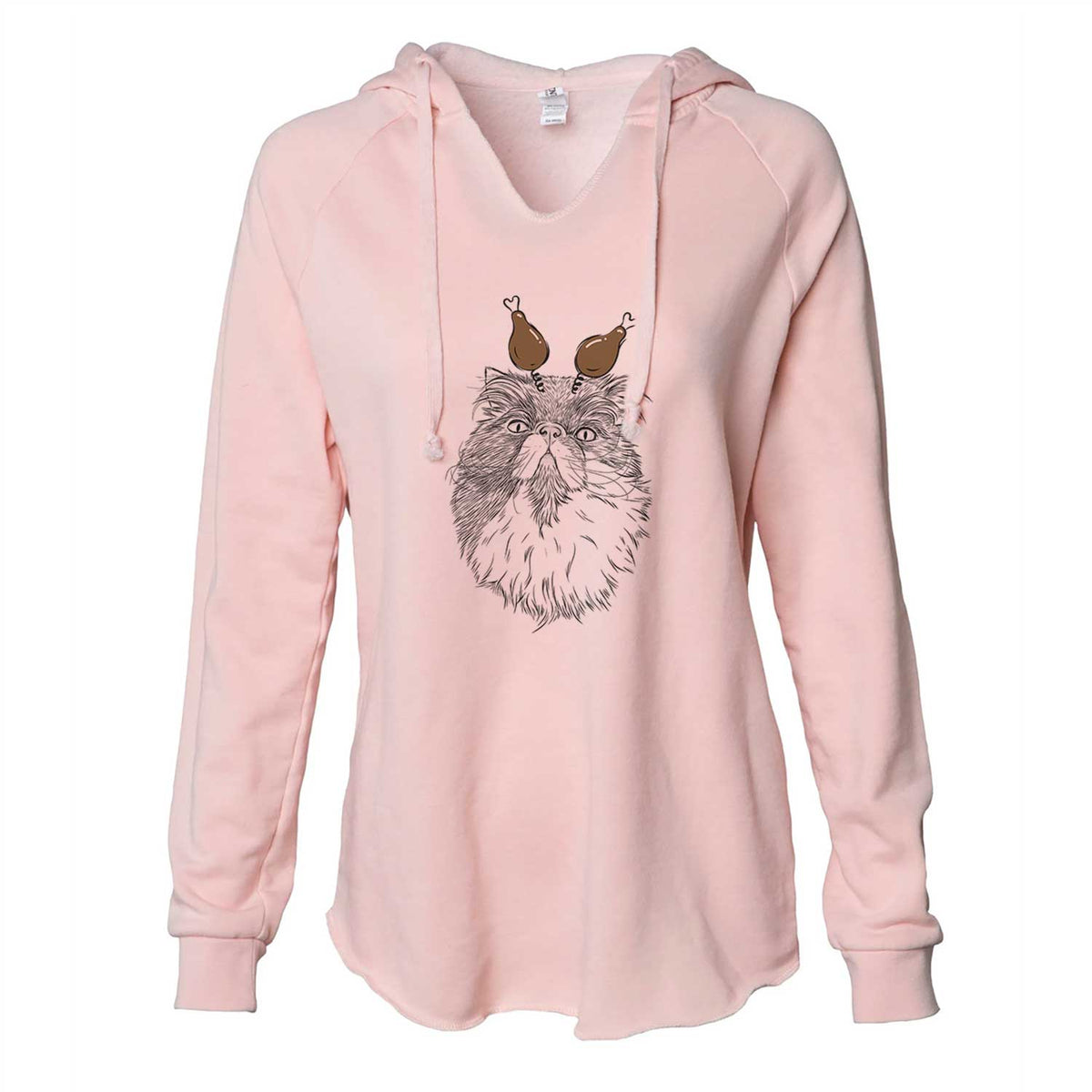 Thanksgiving Tookie the Perisan Cat - Cali Wave Hooded Sweatshirt