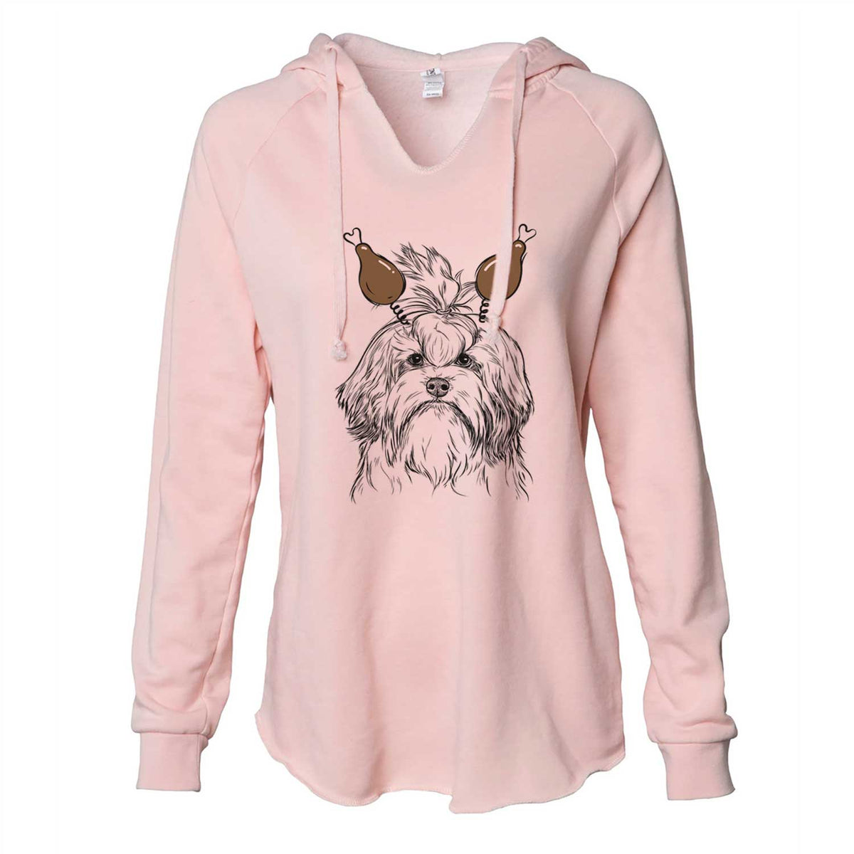 Thanksgiving Tootsie the Lowchen - Cali Wave Hooded Sweatshirt