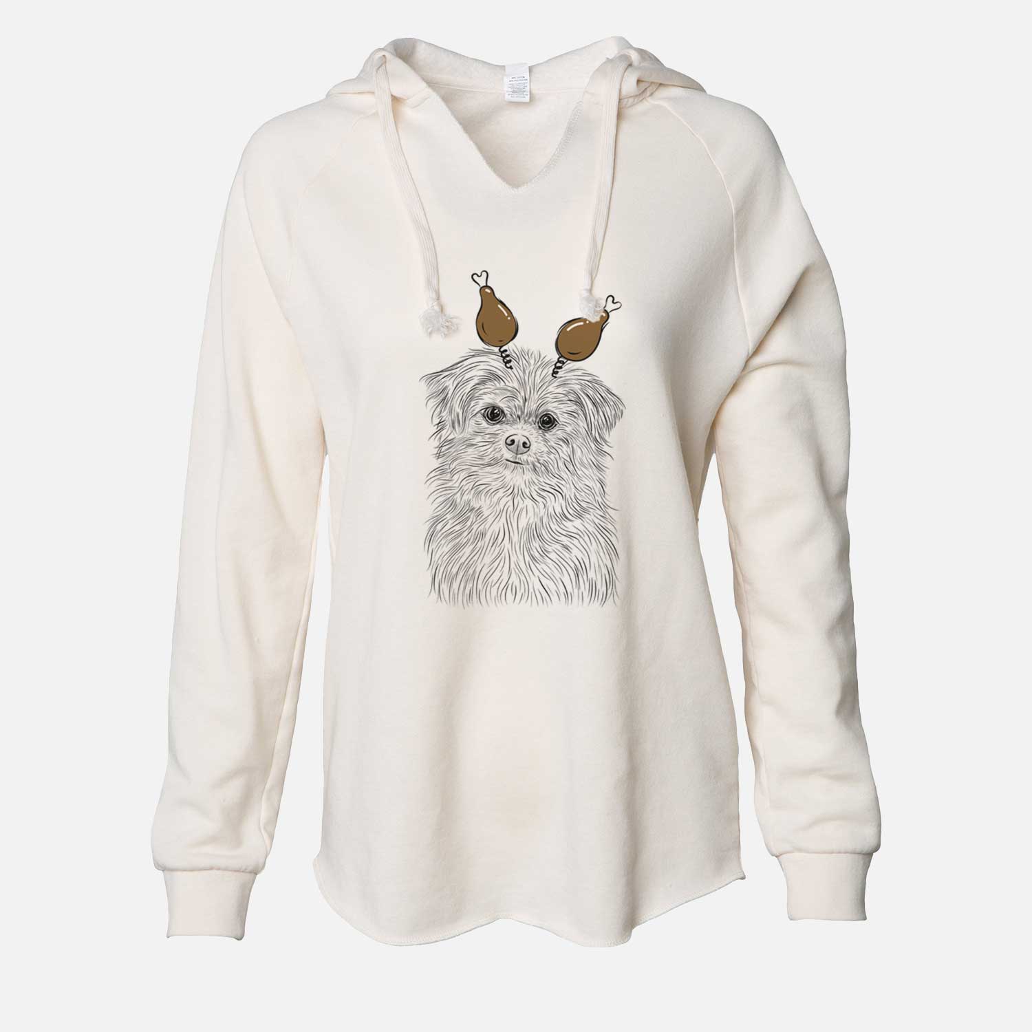 Thanksgiving Trixie the Terrier Mix - Cali Wave Hooded Sweatshirt