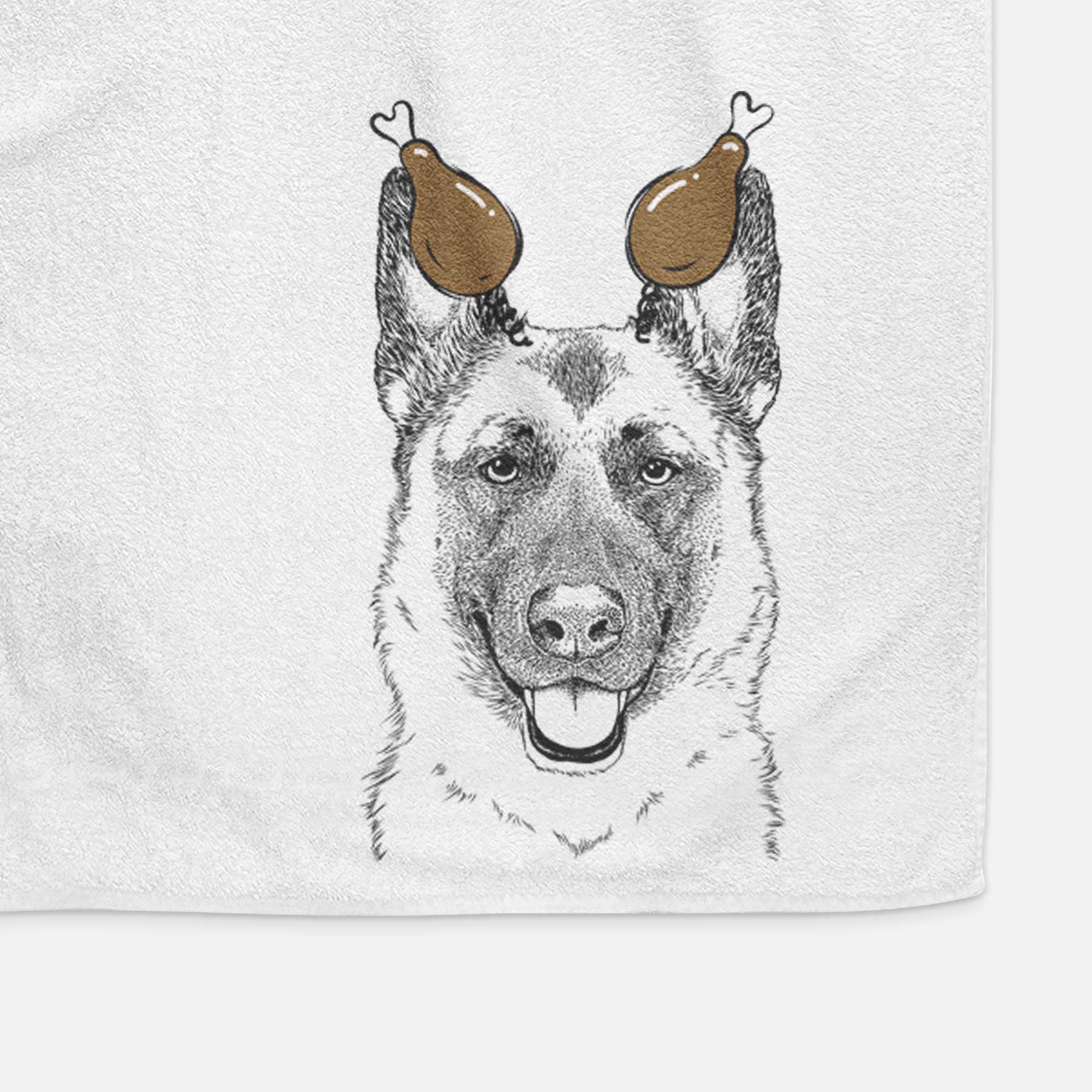 Trooper the German Shepherd Decorative Hand Towel