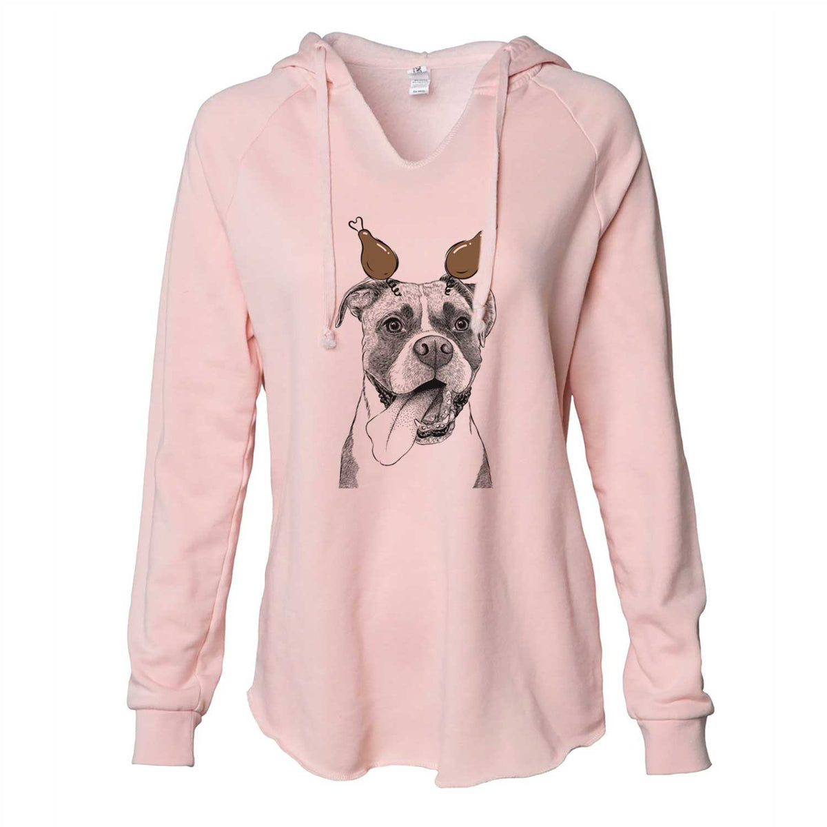 Thanksgiving Tuckeroo the Boxer - Cali Wave Hooded Sweatshirt