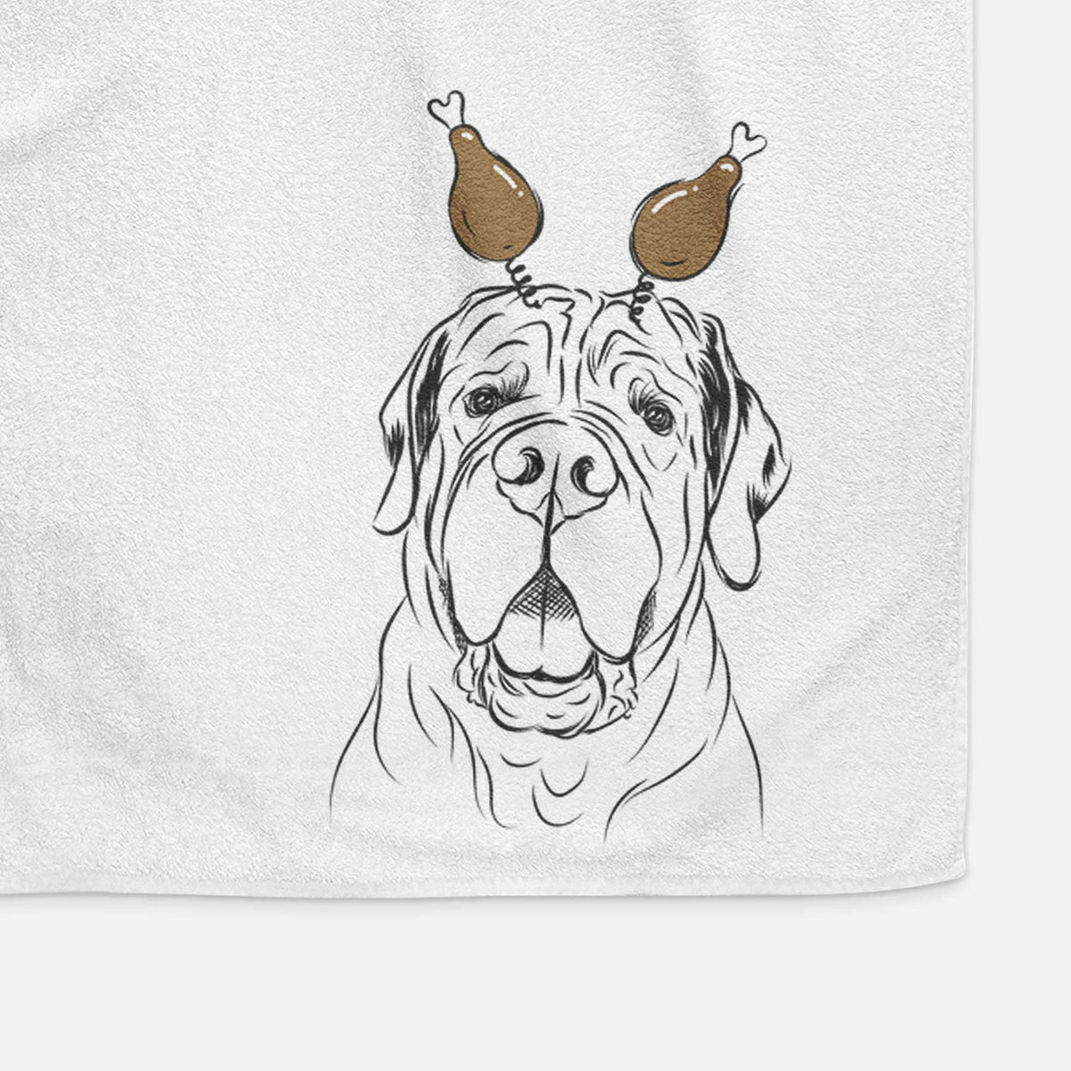 Tufton the English Mastiff Decorative Hand Towel