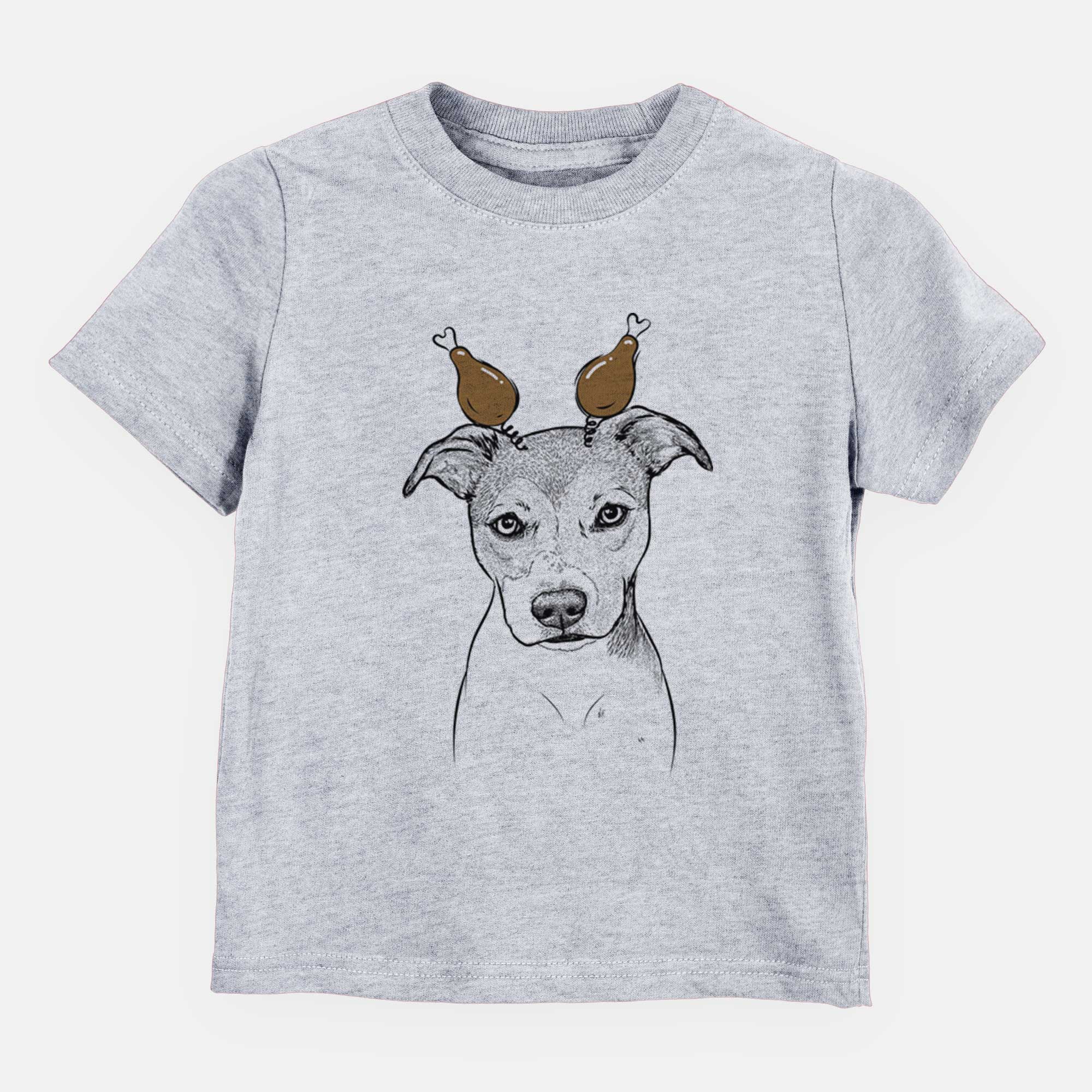 Thanksgiving Tula the American Staffordshire Terrier Heeler Mix - Kids/Youth/Toddler Shirt