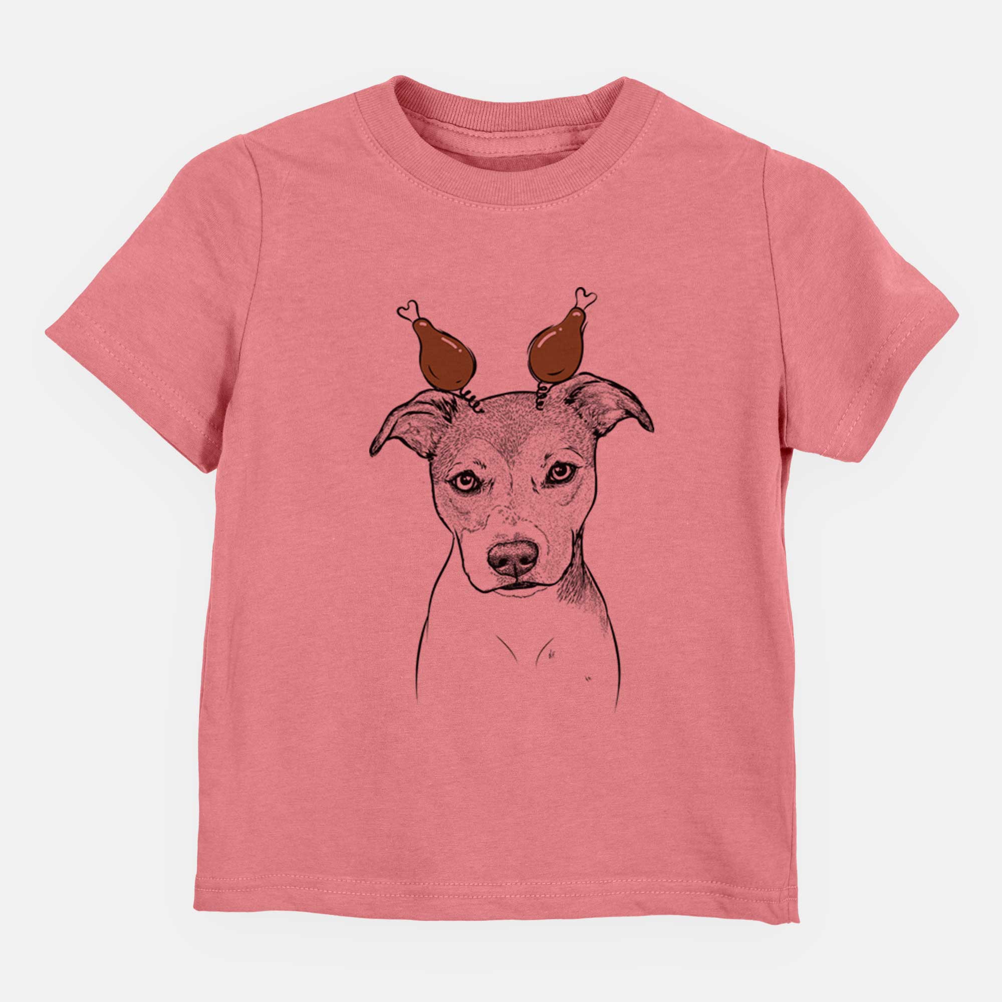 Thanksgiving Tula the American Staffordshire Terrier Heeler Mix - Kids/Youth/Toddler Shirt