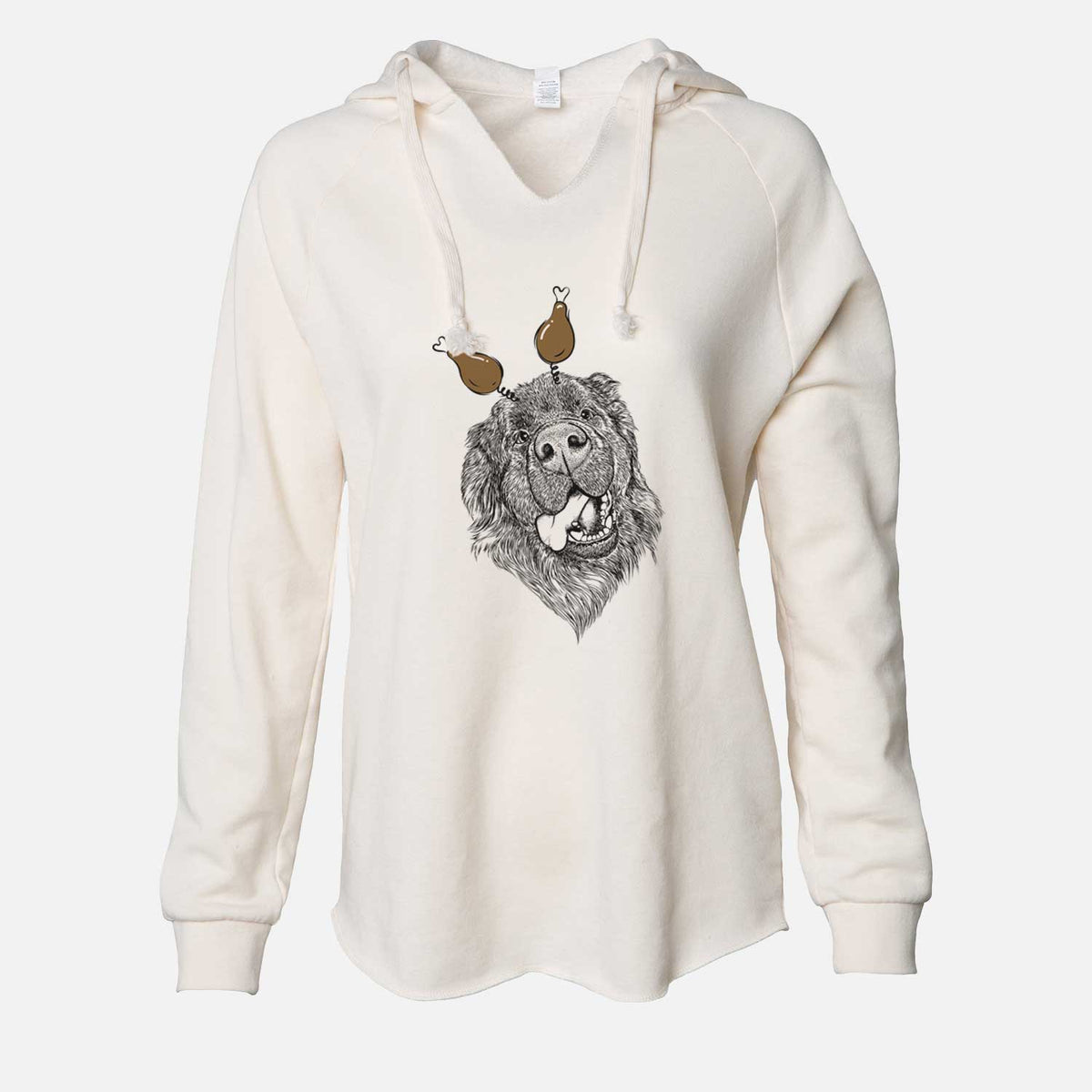 Thanksgiving Tuna the Newfoundland - Cali Wave Hooded Sweatshirt