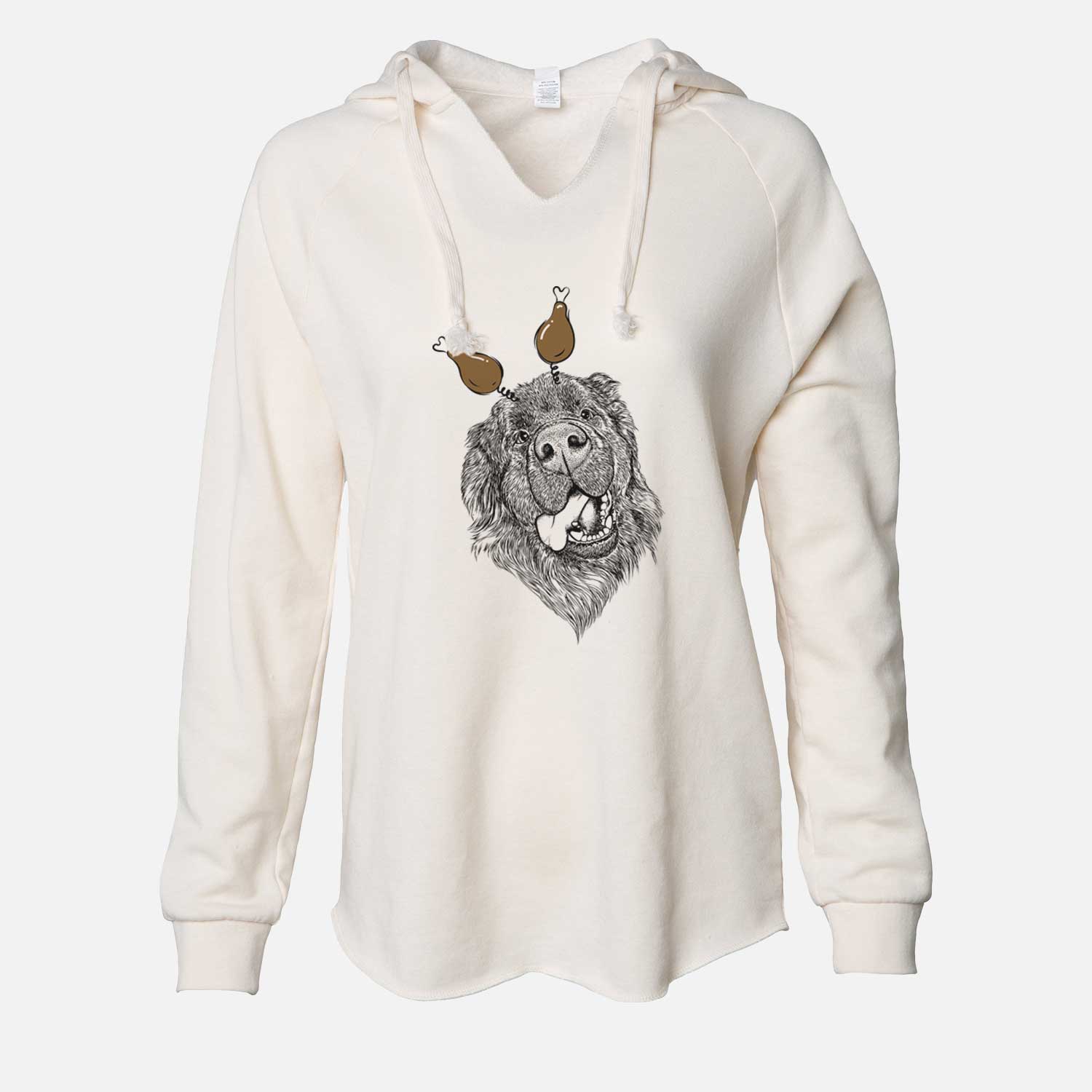 Thanksgiving Tuna the Newfoundland - Cali Wave Hooded Sweatshirt