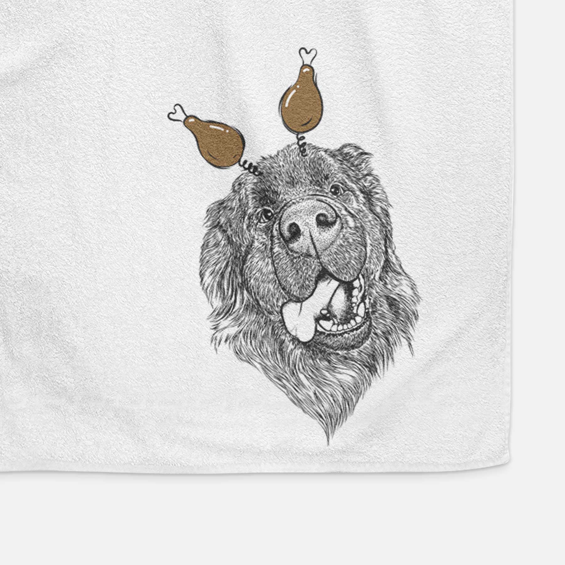 Tuna the Newfoundland Decorative Hand Towel