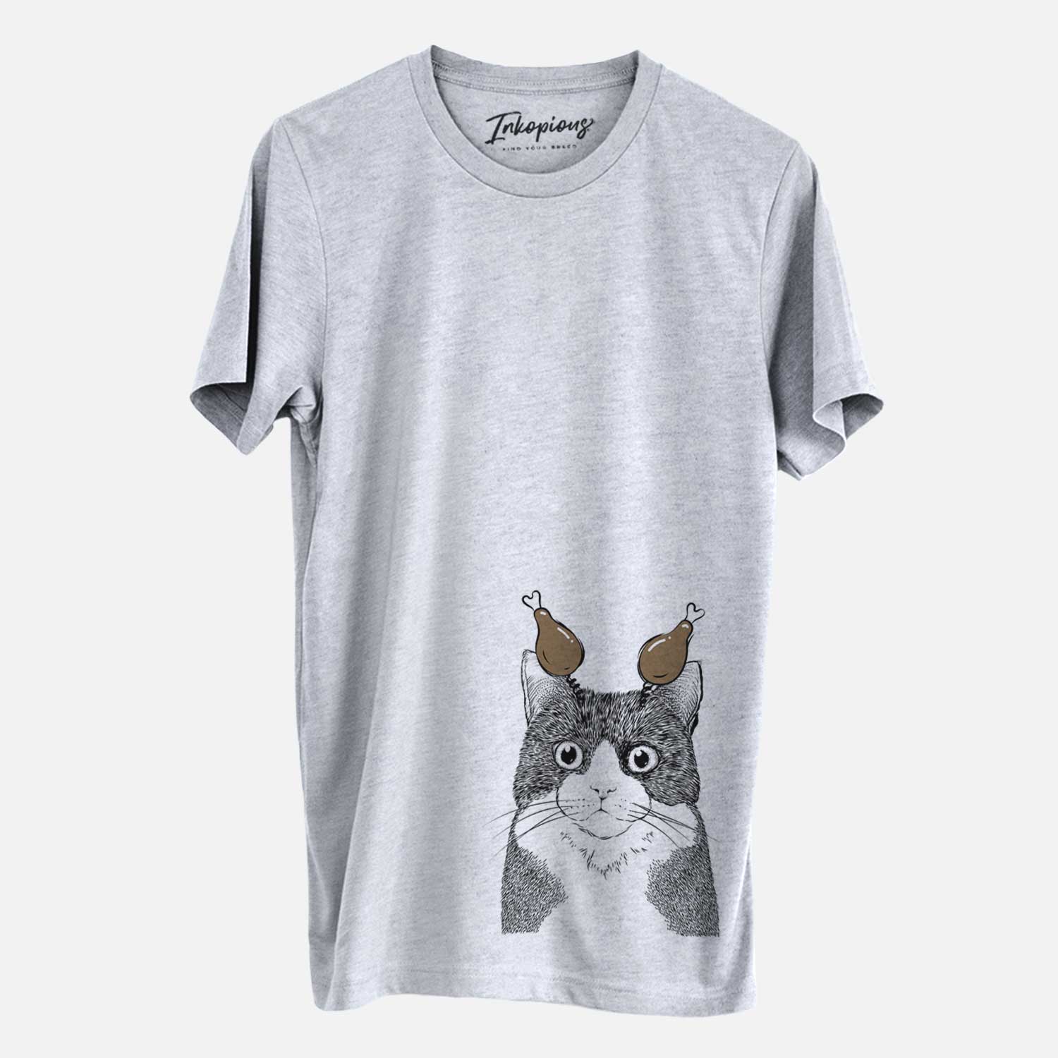 Thanksgiving Tux the Tuxedo Cat - Unisex Crewneck