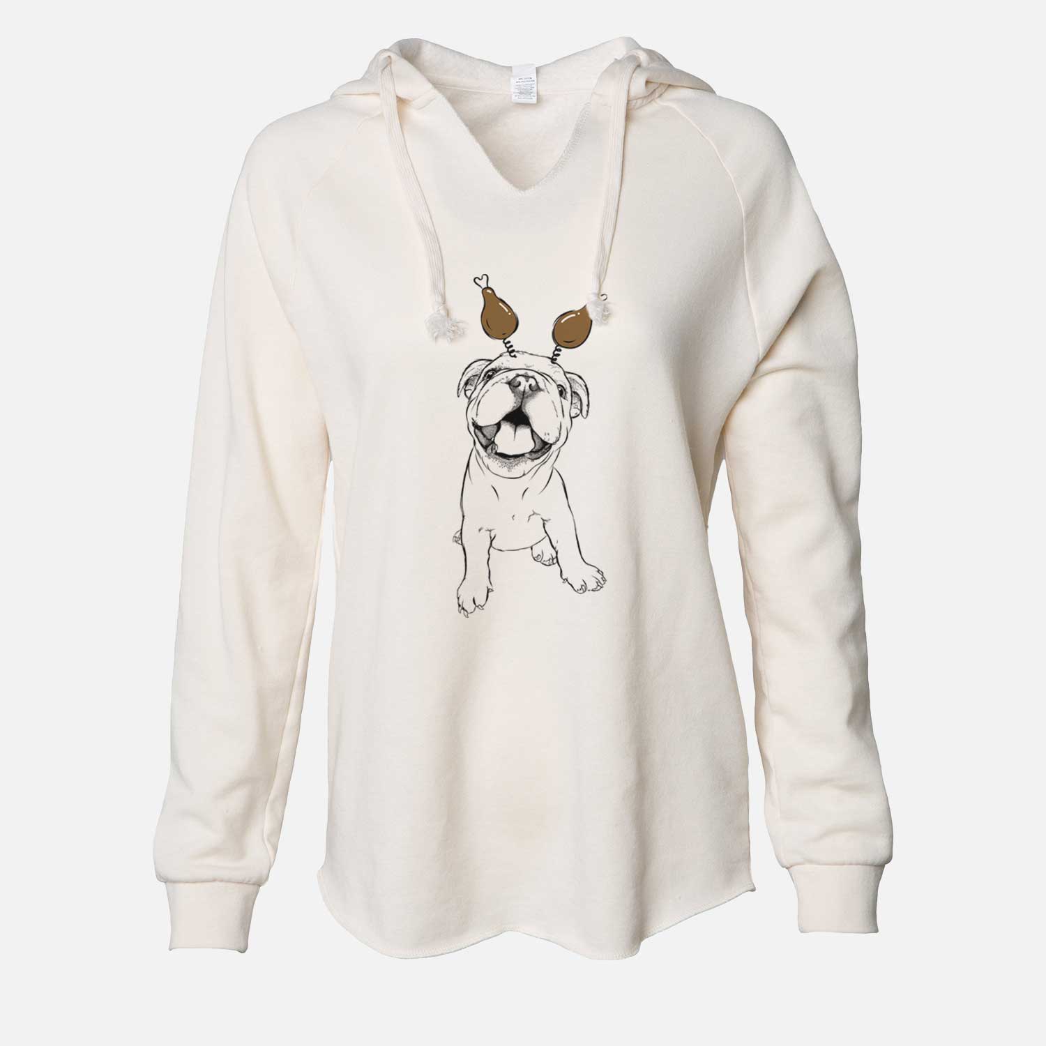 Thanksgiving Tyke the English Bulldog - Cali Wave Hooded Sweatshirt