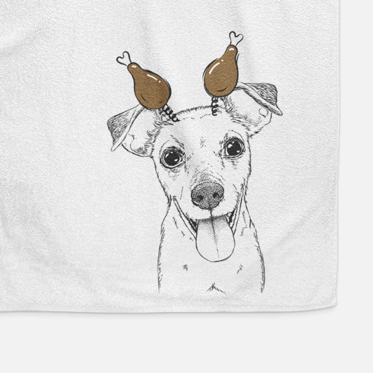 Tyler the Mixed Breed Decorative Hand Towel