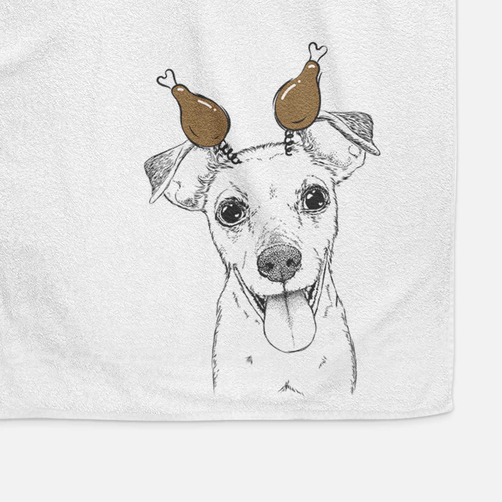 Tyler the Mixed Breed Decorative Hand Towel