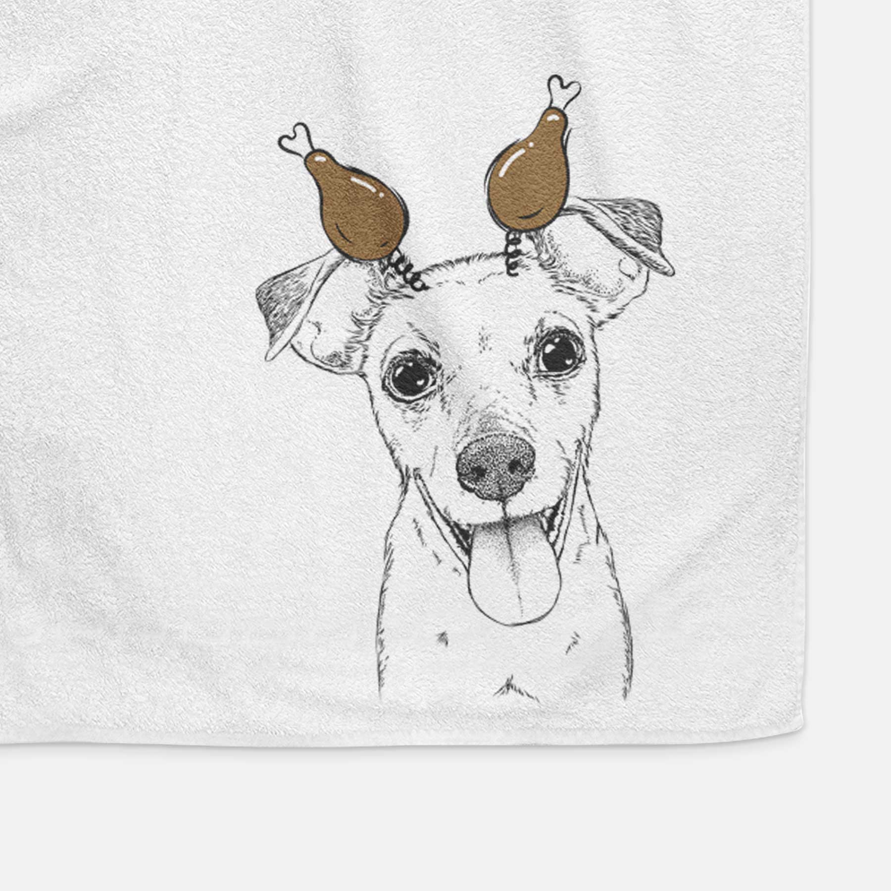 Tyler the Mixed Breed Decorative Hand Towel