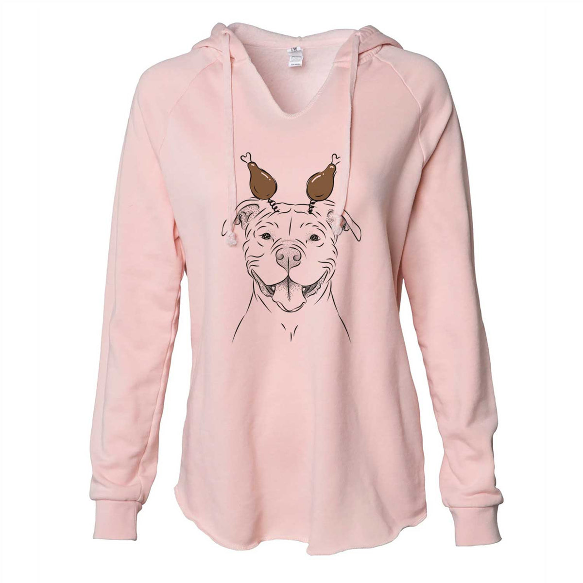 Thanksgiving Tyson the American Bulldog - Cali Wave Hooded Sweatshirt