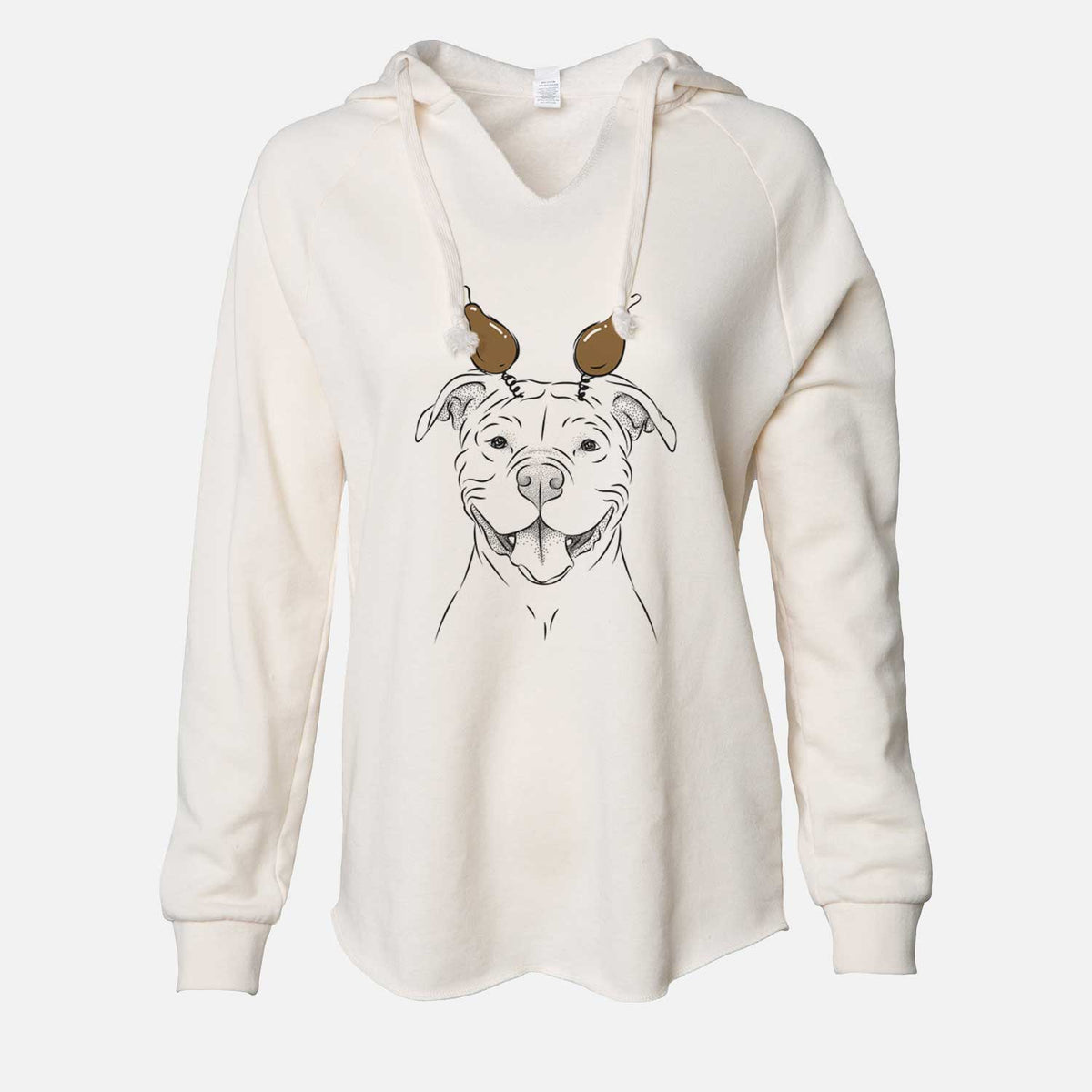 Thanksgiving Tyson the American Bulldog - Cali Wave Hooded Sweatshirt