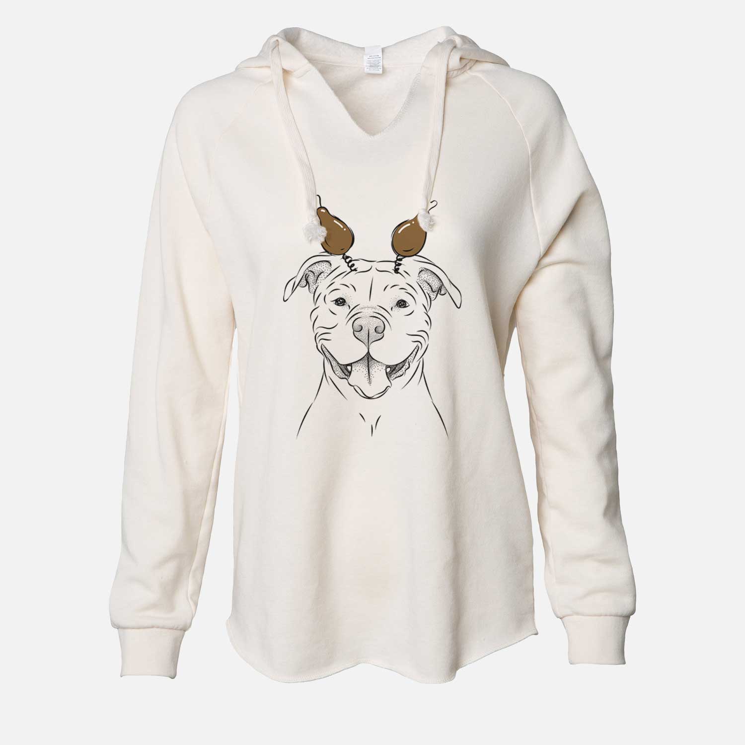 Thanksgiving Tyson the American Bulldog - Cali Wave Hooded Sweatshirt