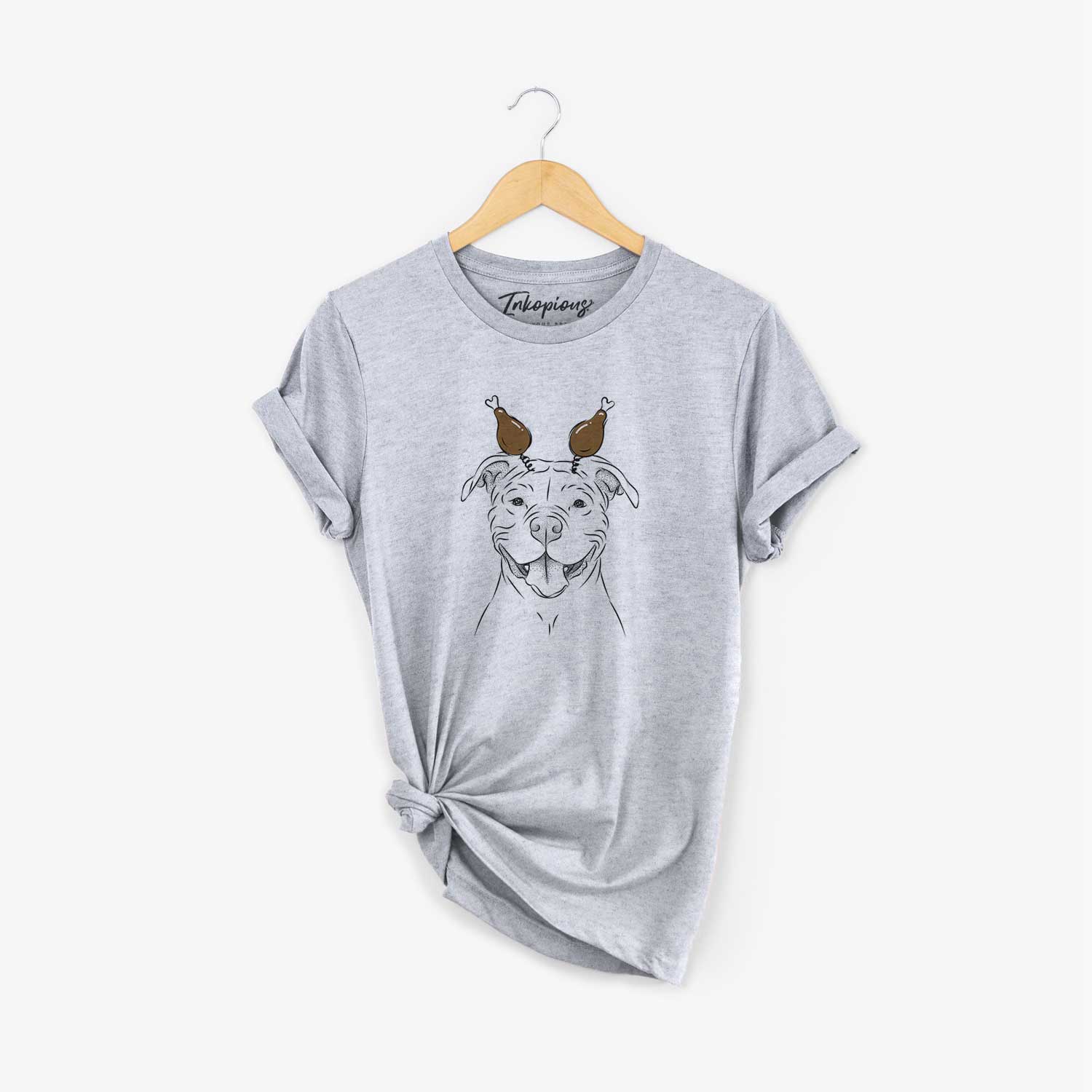 Thanksgiving Tyson the American Bulldog - Unisex Crewneck
