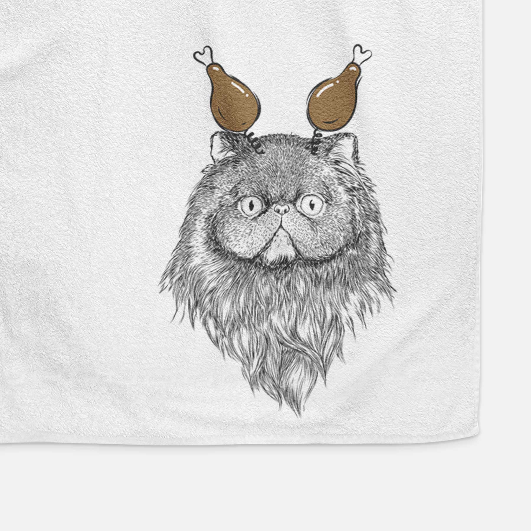 Vader the Persian Cat Decorative Hand Towel