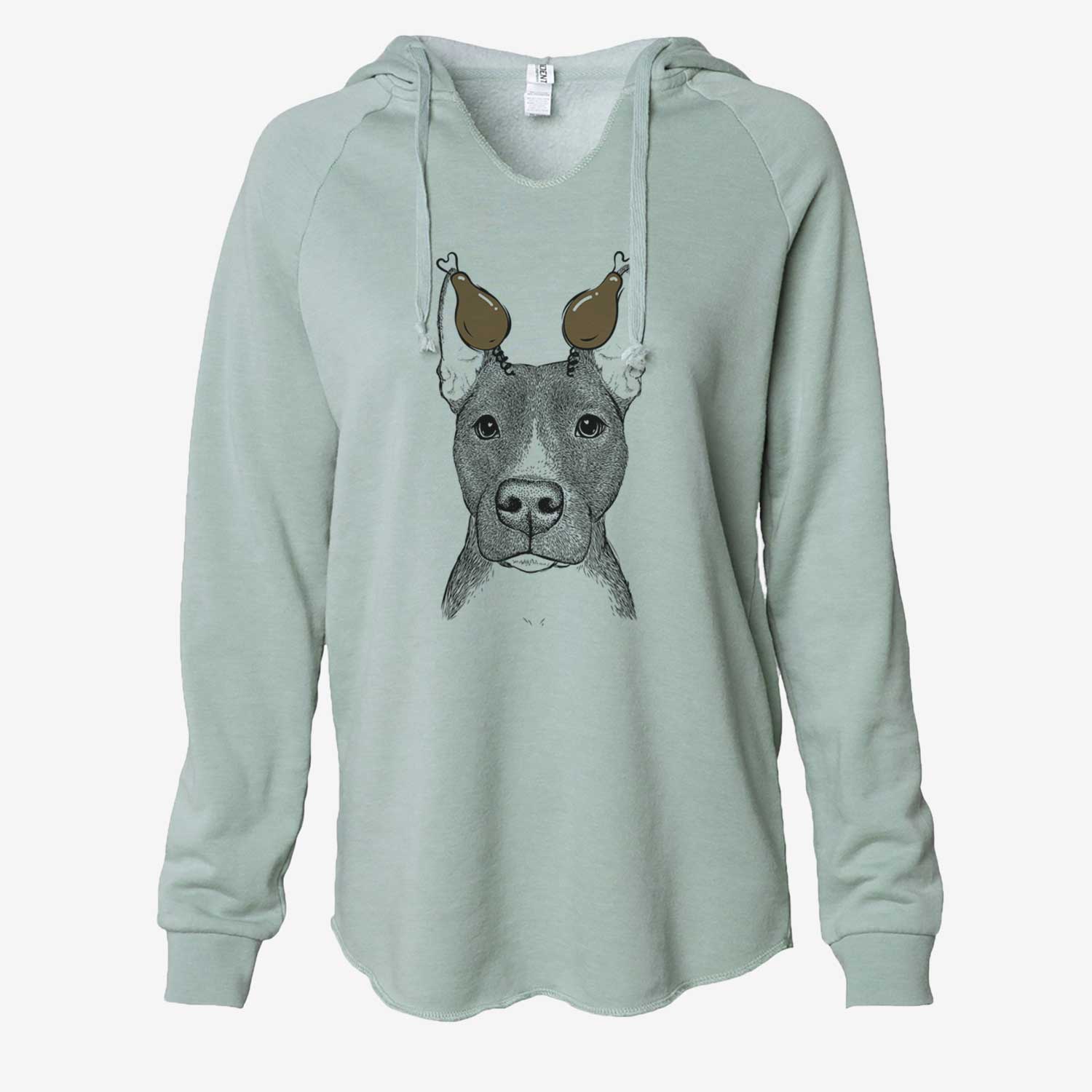 Thanksgiving Violet the Pitbull - Cali Wave Hooded Sweatshirt