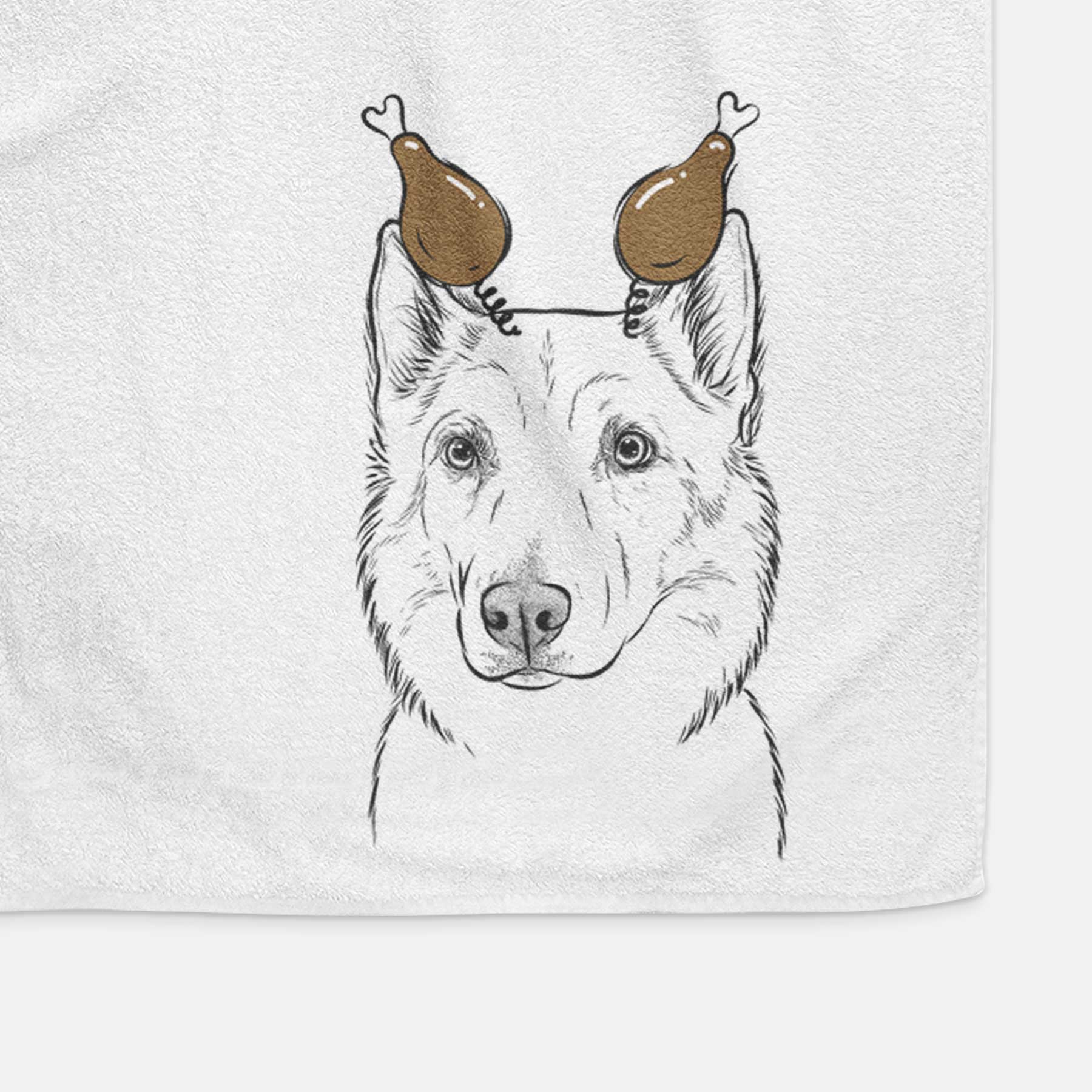 Vox the Siberian Husky Decorative Hand Towel