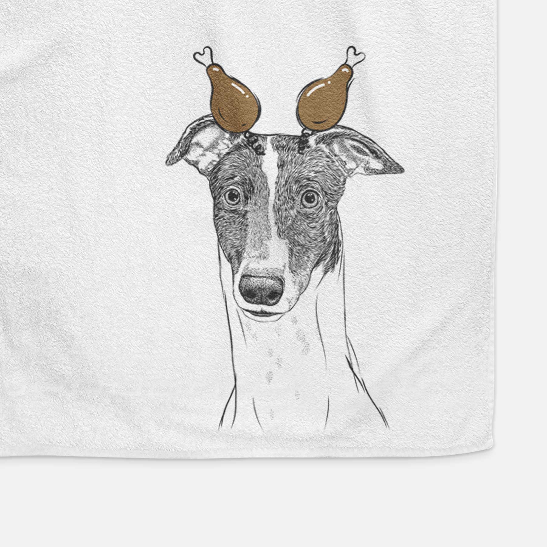 Vyncent the Greyhound Decorative Hand Towel