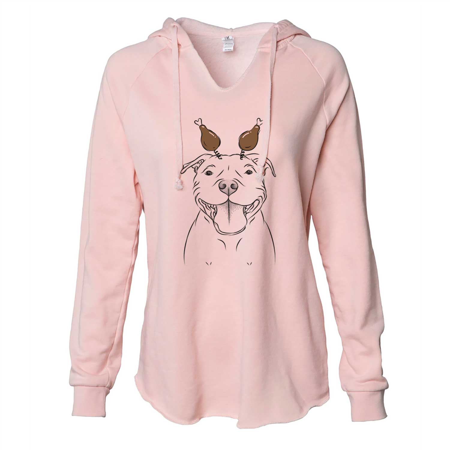 Thanksgiving Wafer the Staffordshire Bull Terrier - Cali Wave Hooded Sweatshirt