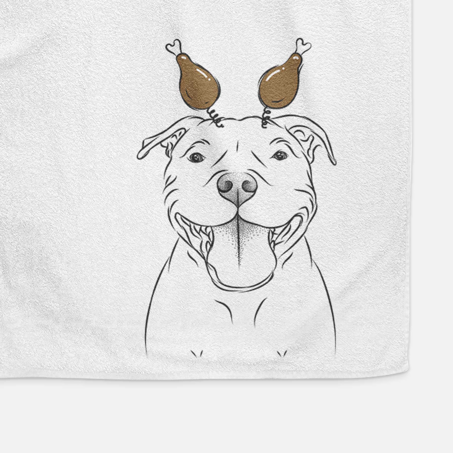 Wafer the Staffordshire Bull Terrier Decorative Hand Towel