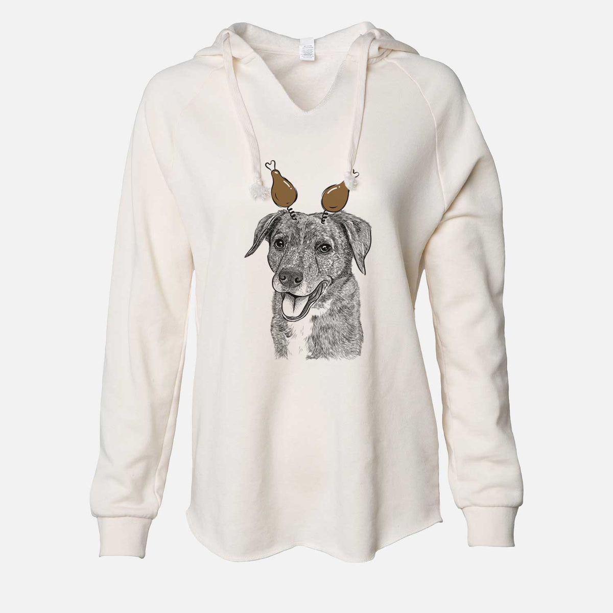 Thanksgiving Wally the Mixed Breed - Cali Wave Hooded Sweatshirt