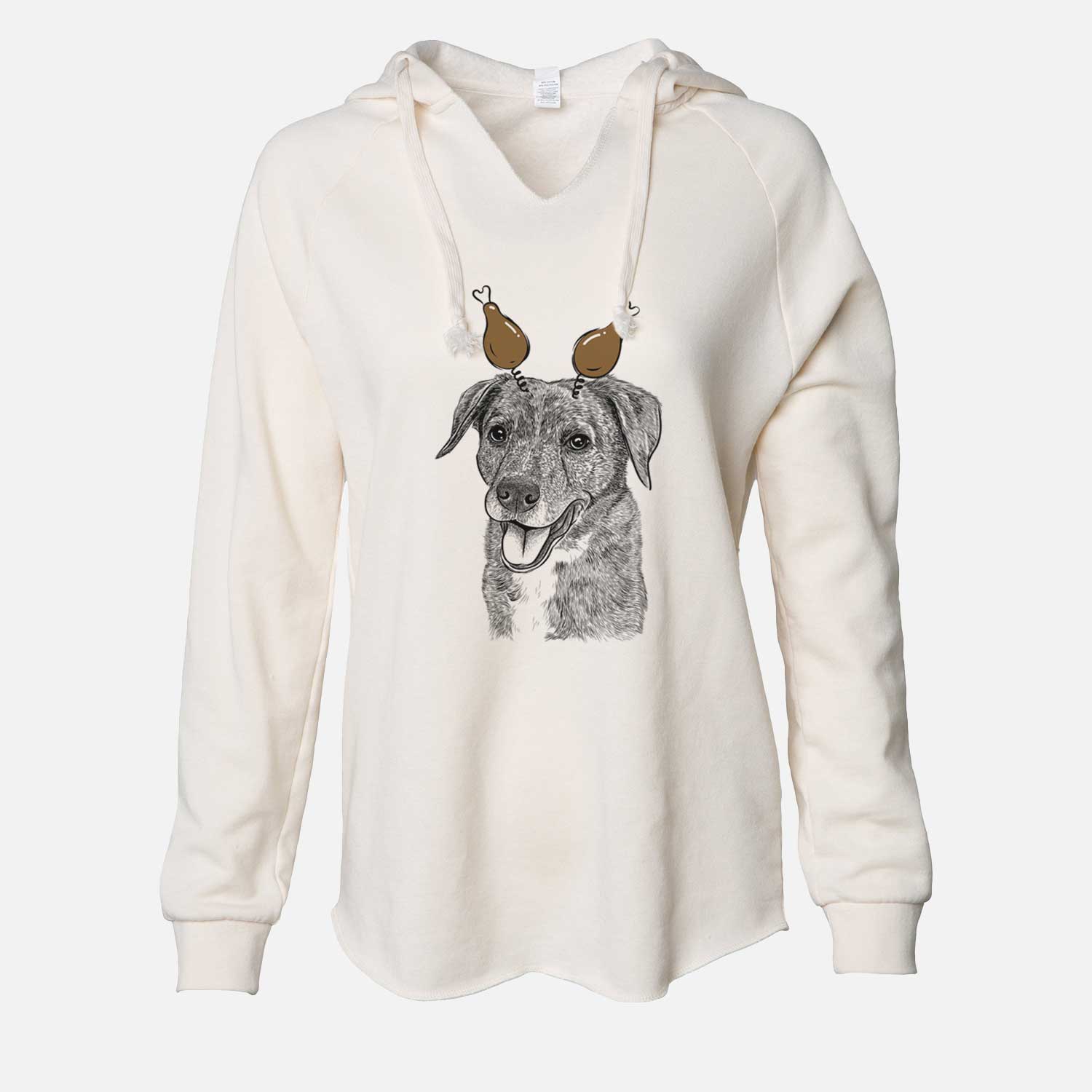 Thanksgiving Wally the Mixed Breed - Cali Wave Hooded Sweatshirt