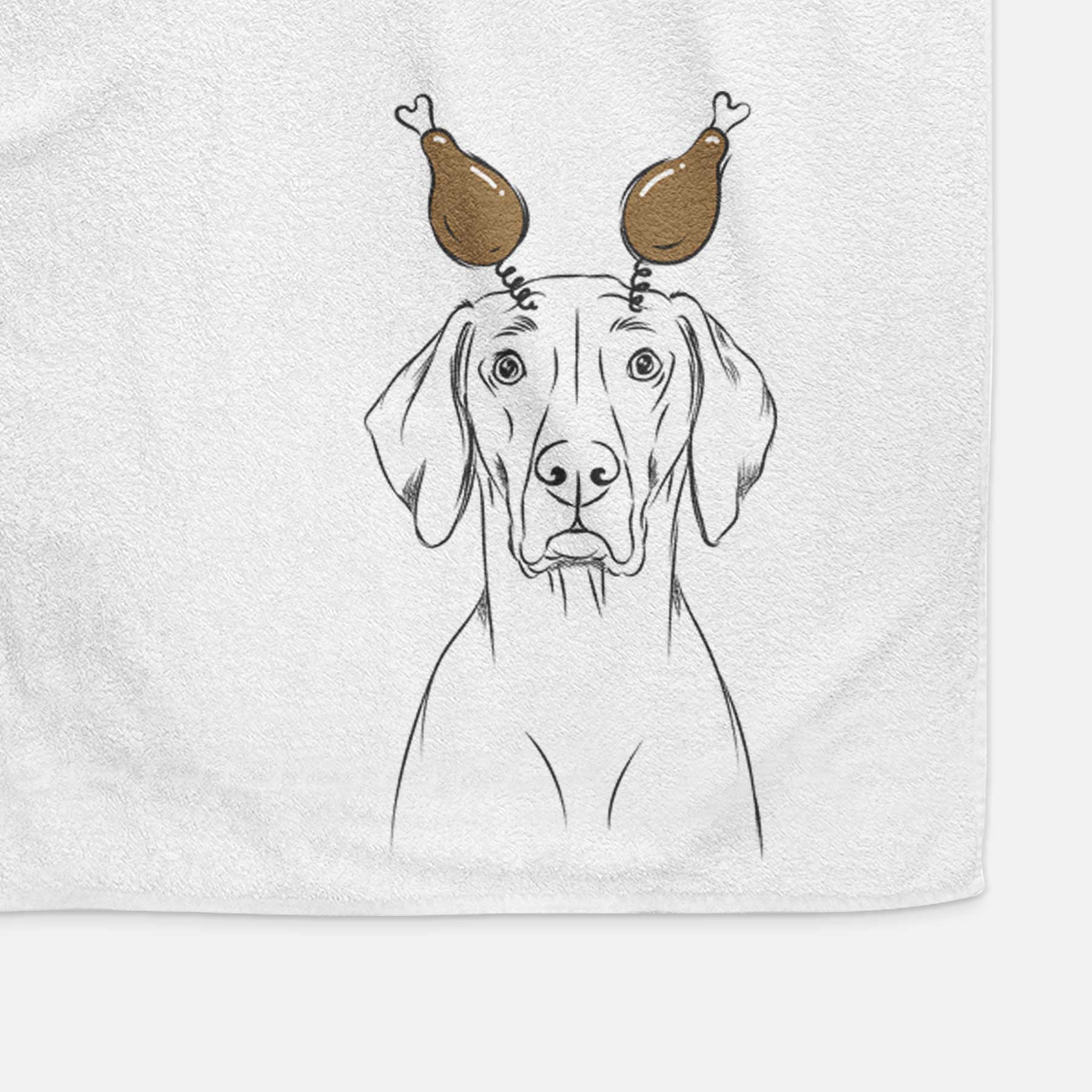 Walter the Weimaraner Decorative Hand Towel