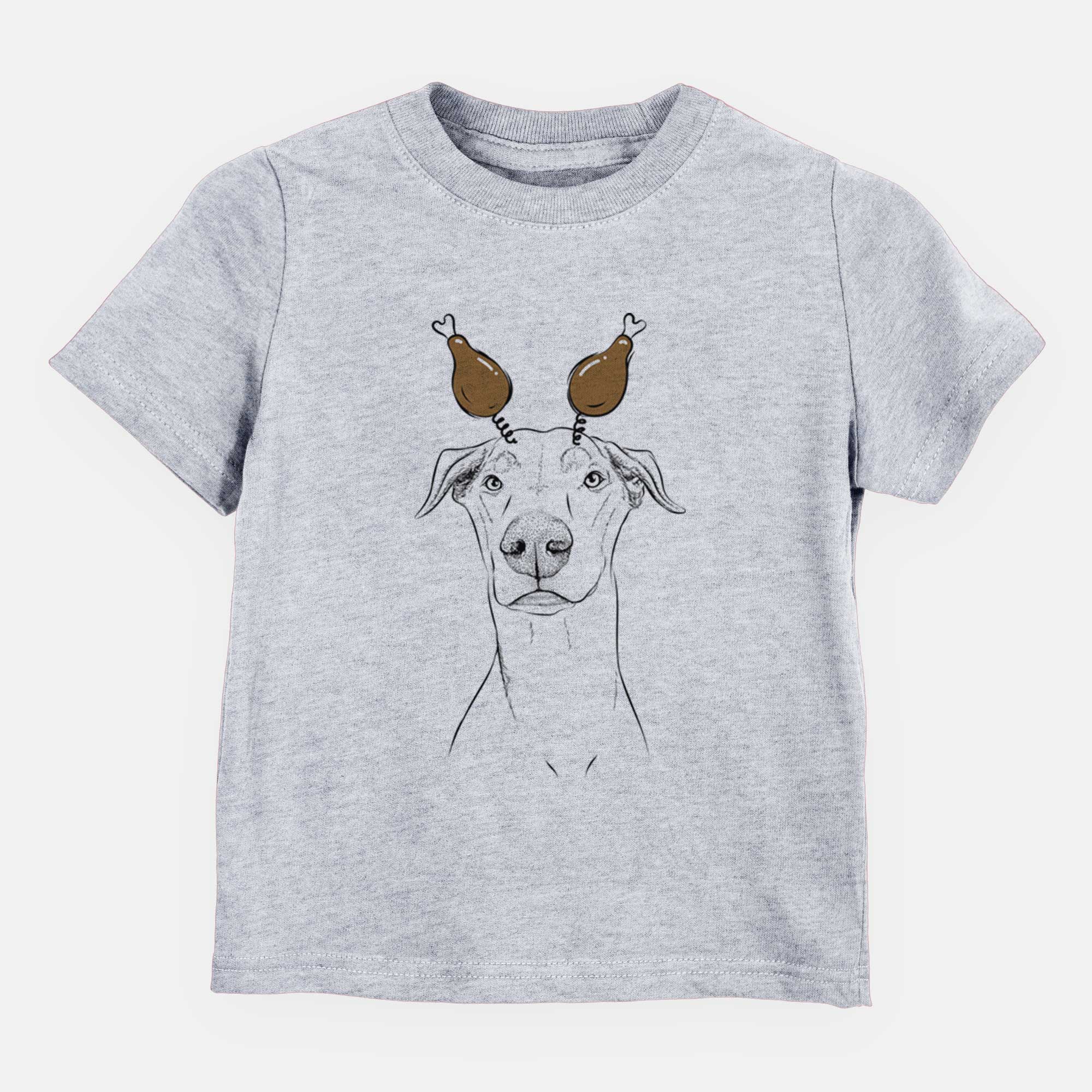 Thanksgiving Walter the White Doberman Rescue - Kids/Youth/Toddler Shirt