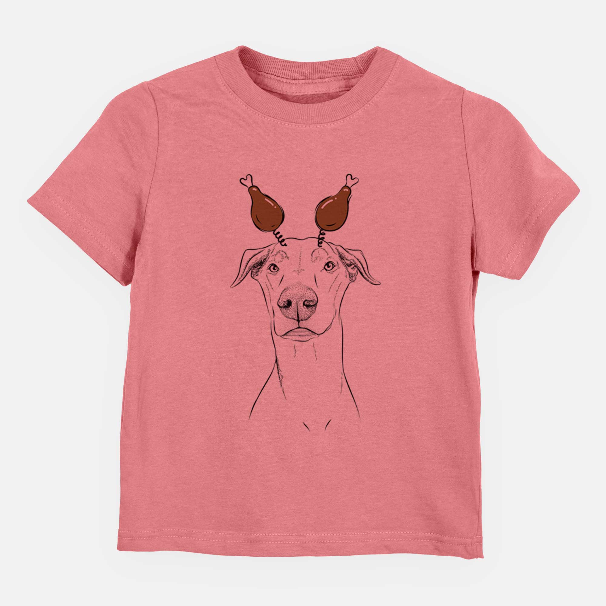 Thanksgiving Walter the White Doberman Rescue - Kids/Youth/Toddler Shirt