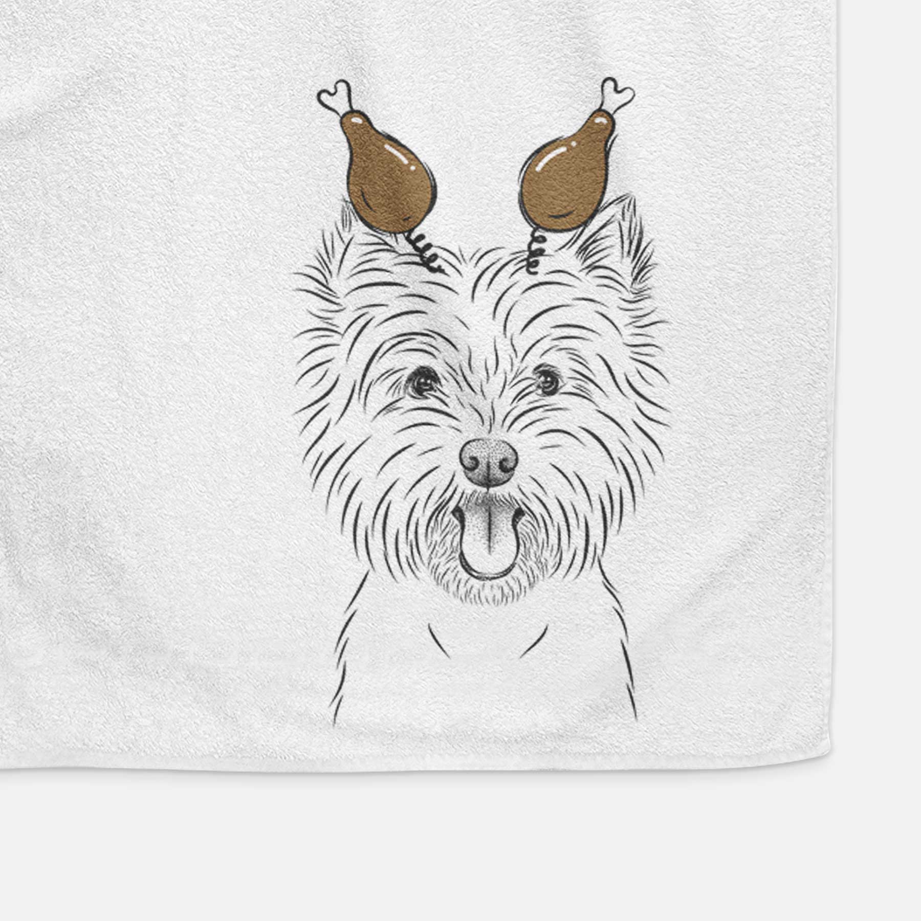 Welma the West Highland Terrier Decorative Hand Towel