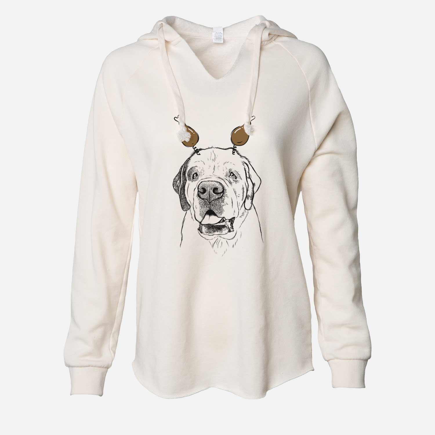 Thanksgiving Wendy the Saint Bernard - Cali Wave Hooded Sweatshirt