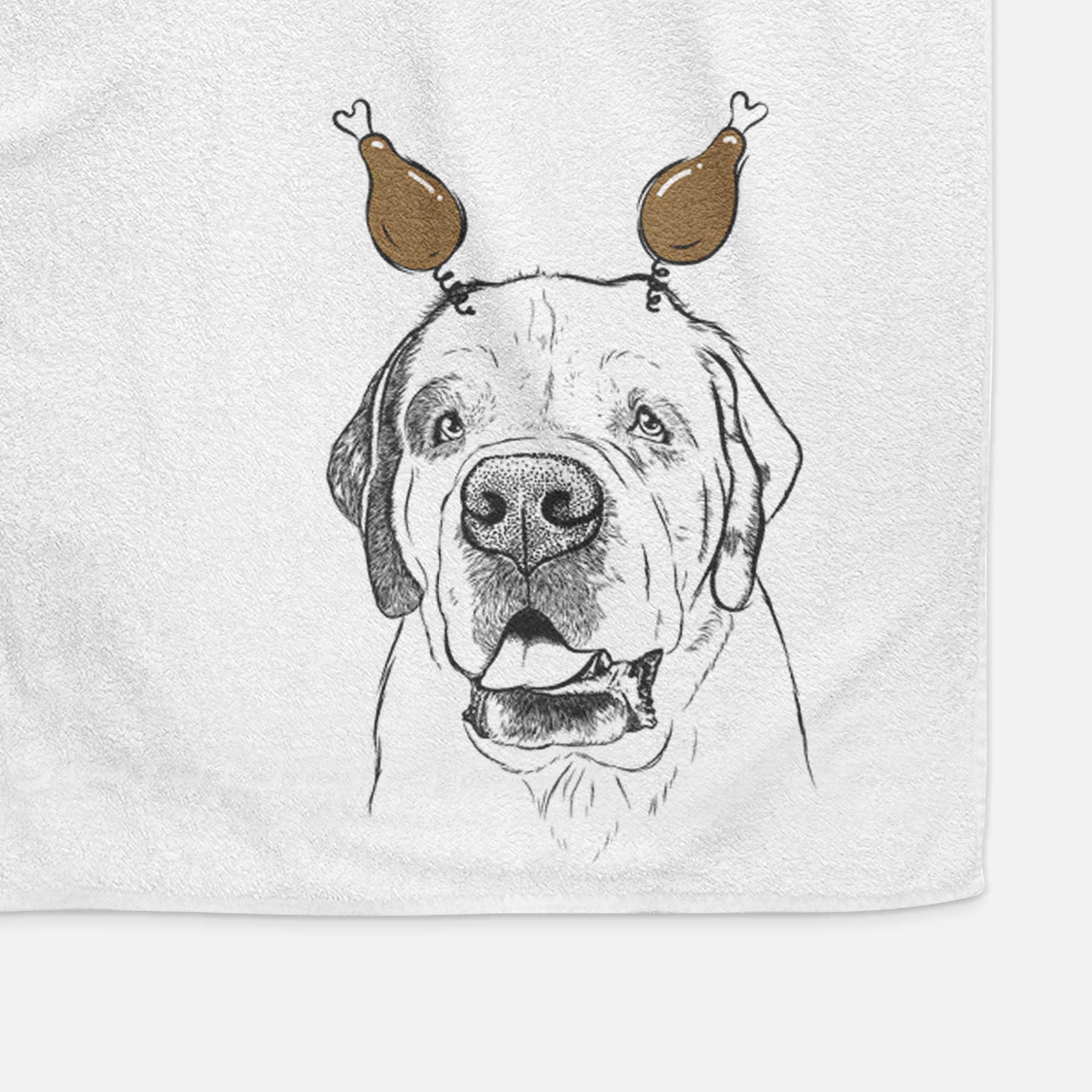 Wendy the Saint Bernard Decorative Hand Towel