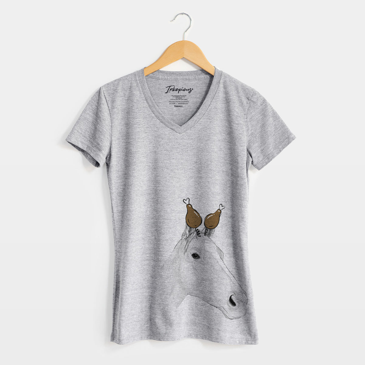 Thanksgiving Westley the Horse - Women's Perfect V-neck Shirt