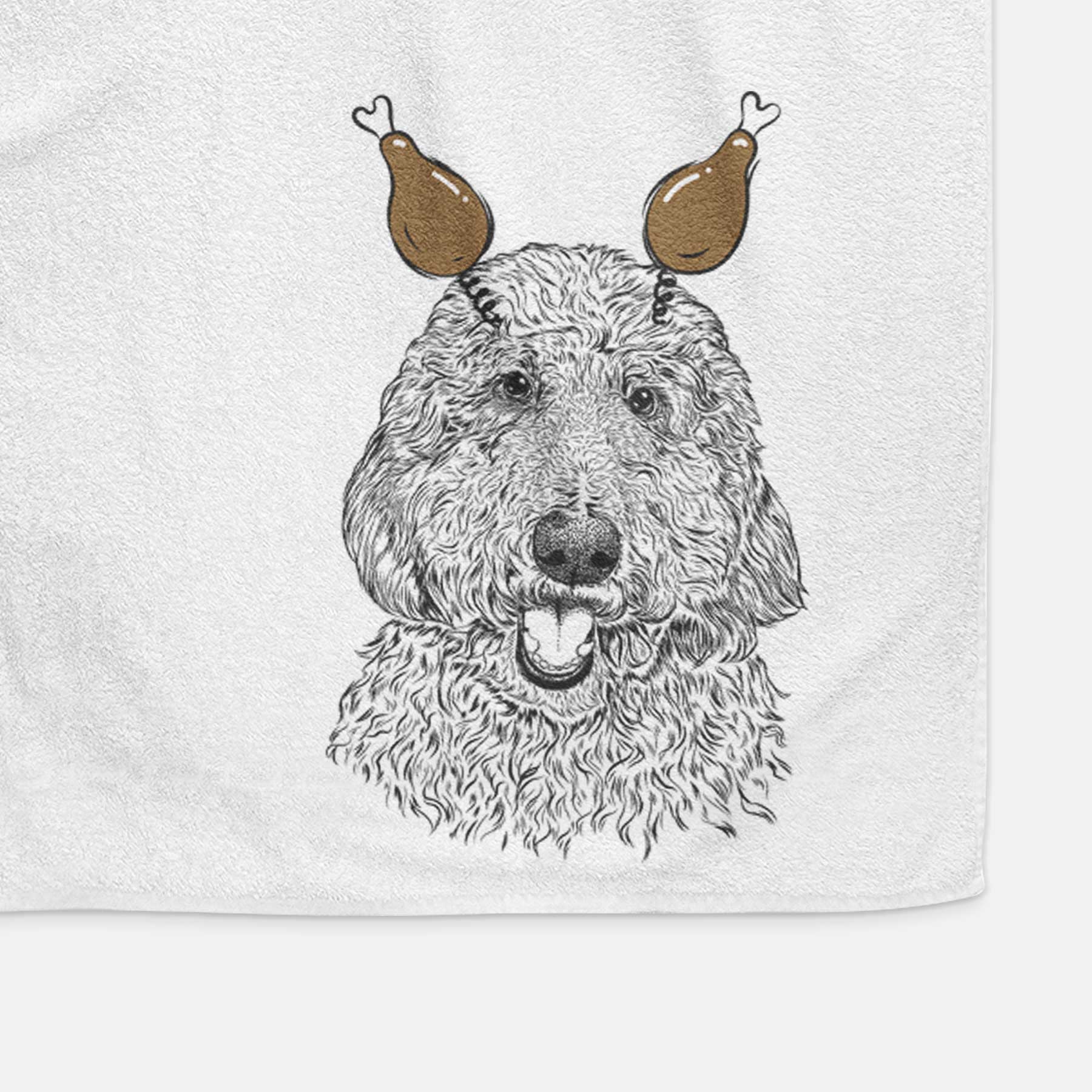 Whisper the Goldendoodle Decorative Hand Towel