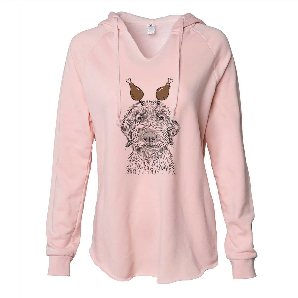 Thanksgiving Wilkins the Wirehaired Pointing Griffon - Cali Wave Hooded Sweatshirt