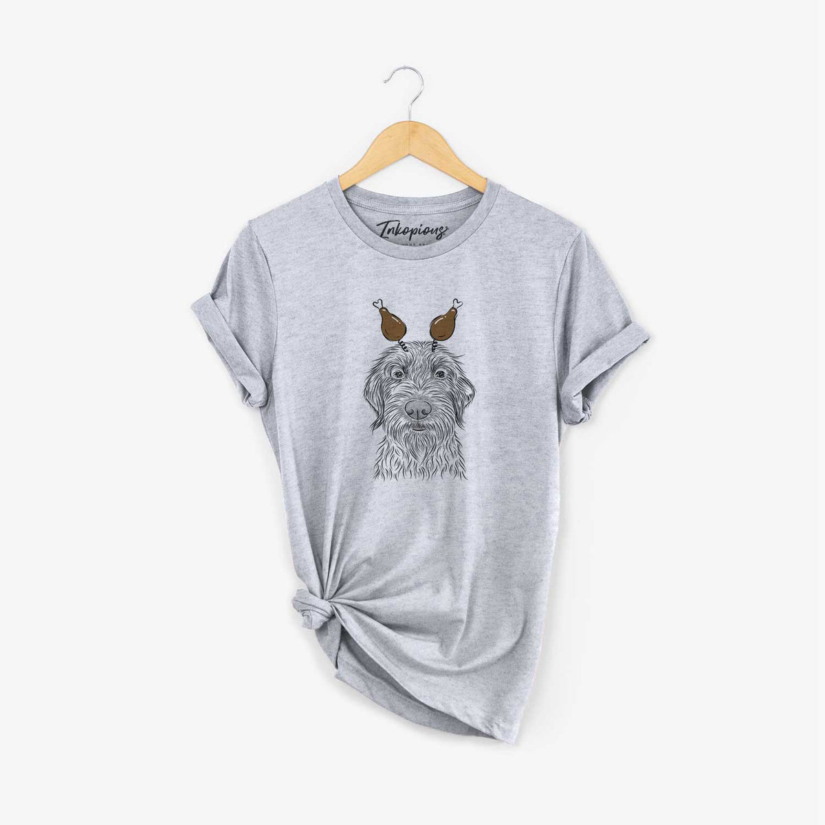 Thanksgiving Wilkins the Wirehaired Pointing Griffon - Unisex Crewneck