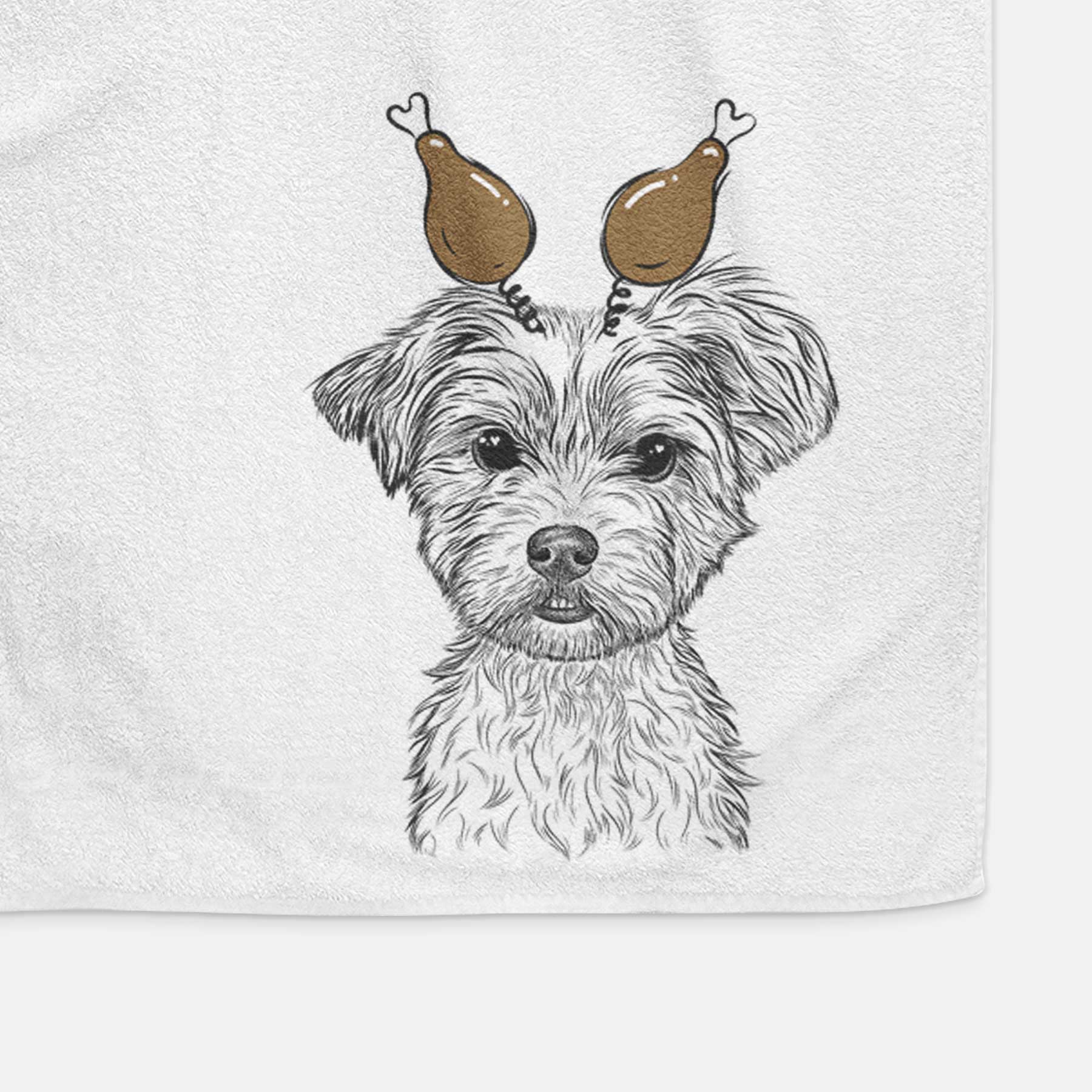 William Mitchell Newman the Yorkshire Terrier Decorative Hand Towel