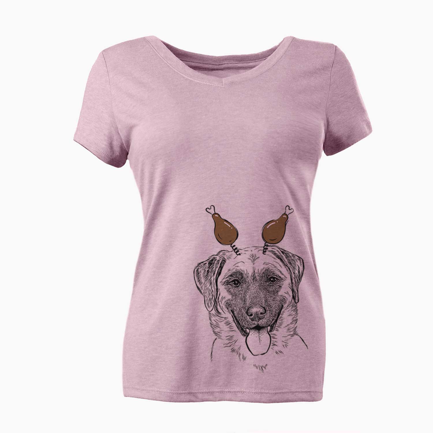 Thanksgiving Willow the Anatolian Shepherd - Women's V-neck Shirt