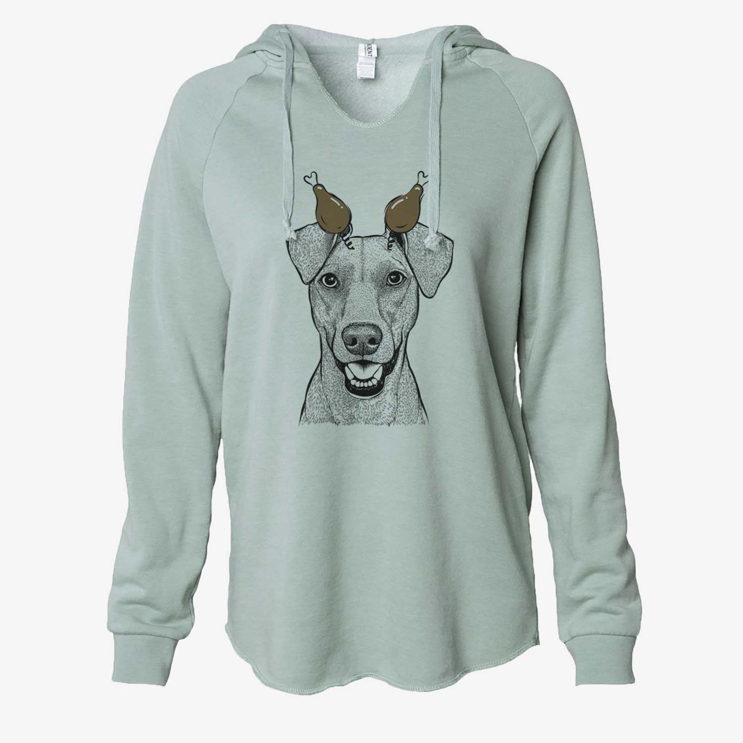 Thanksgiving Willow the German Pinscher - Cali Wave Hooded Sweatshirt