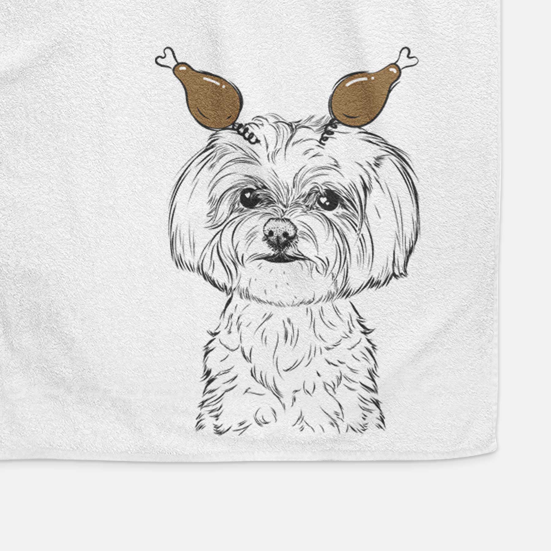 Willow the Maltese Decorative Hand Towel