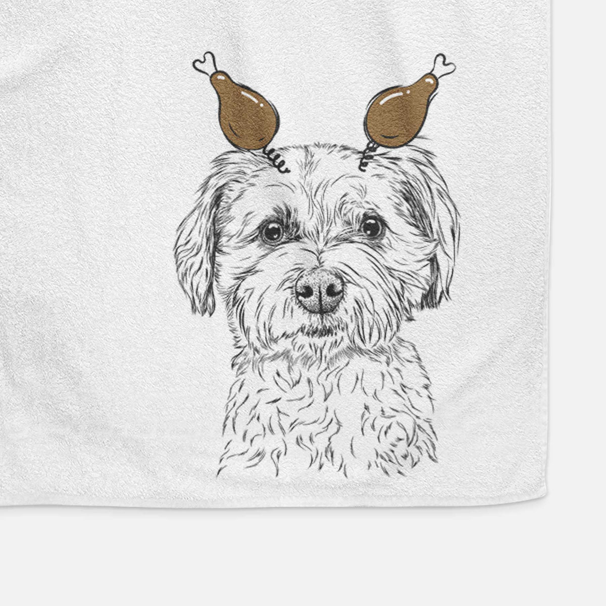 Wyatt the Coton de Tulear Decorative Hand Towel